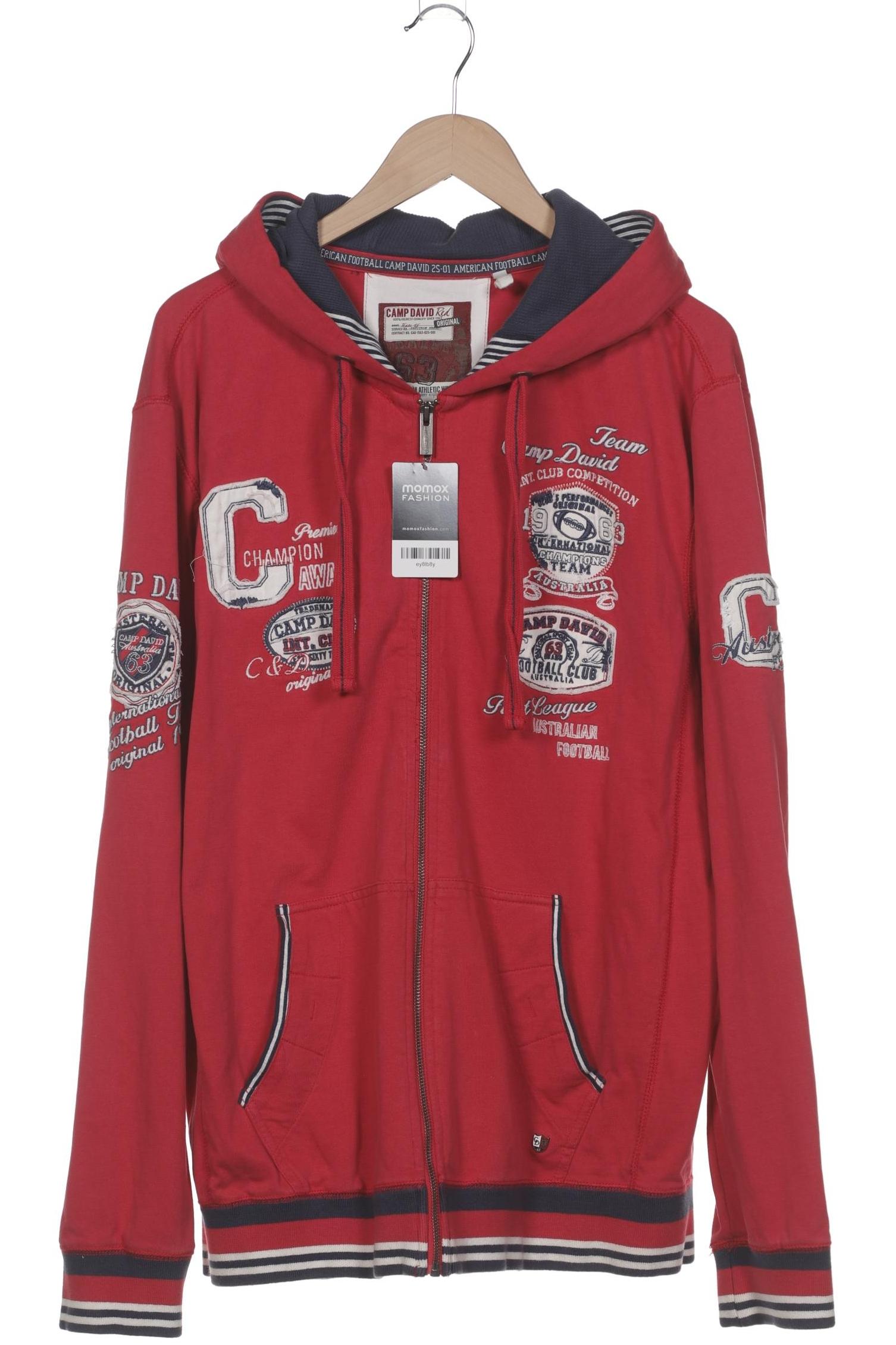 

Camp David Herren Kapuzenpullover, rot, Gr. 56