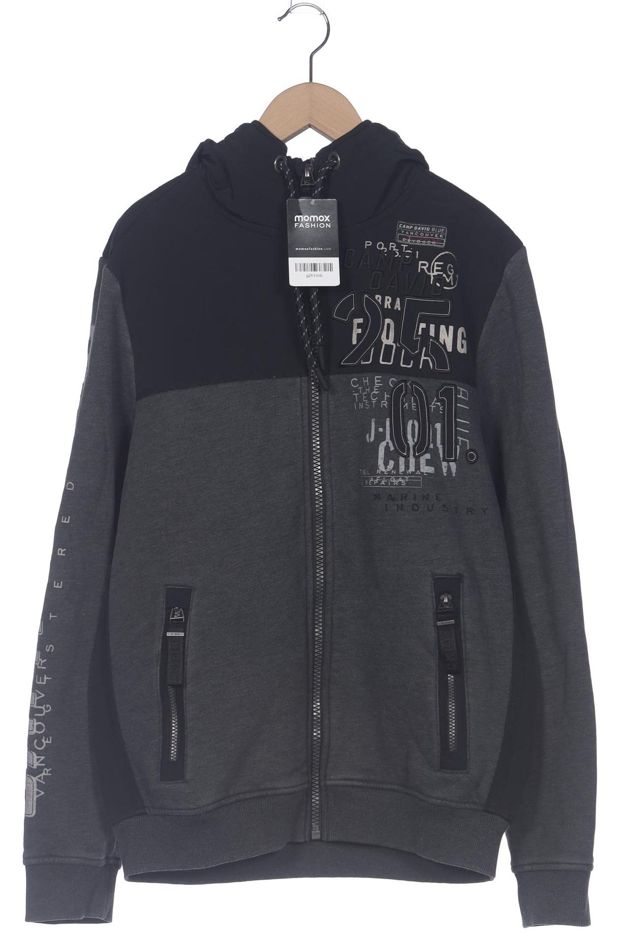 

Camp David Herren Kapuzenpullover, grau, Gr. 48
