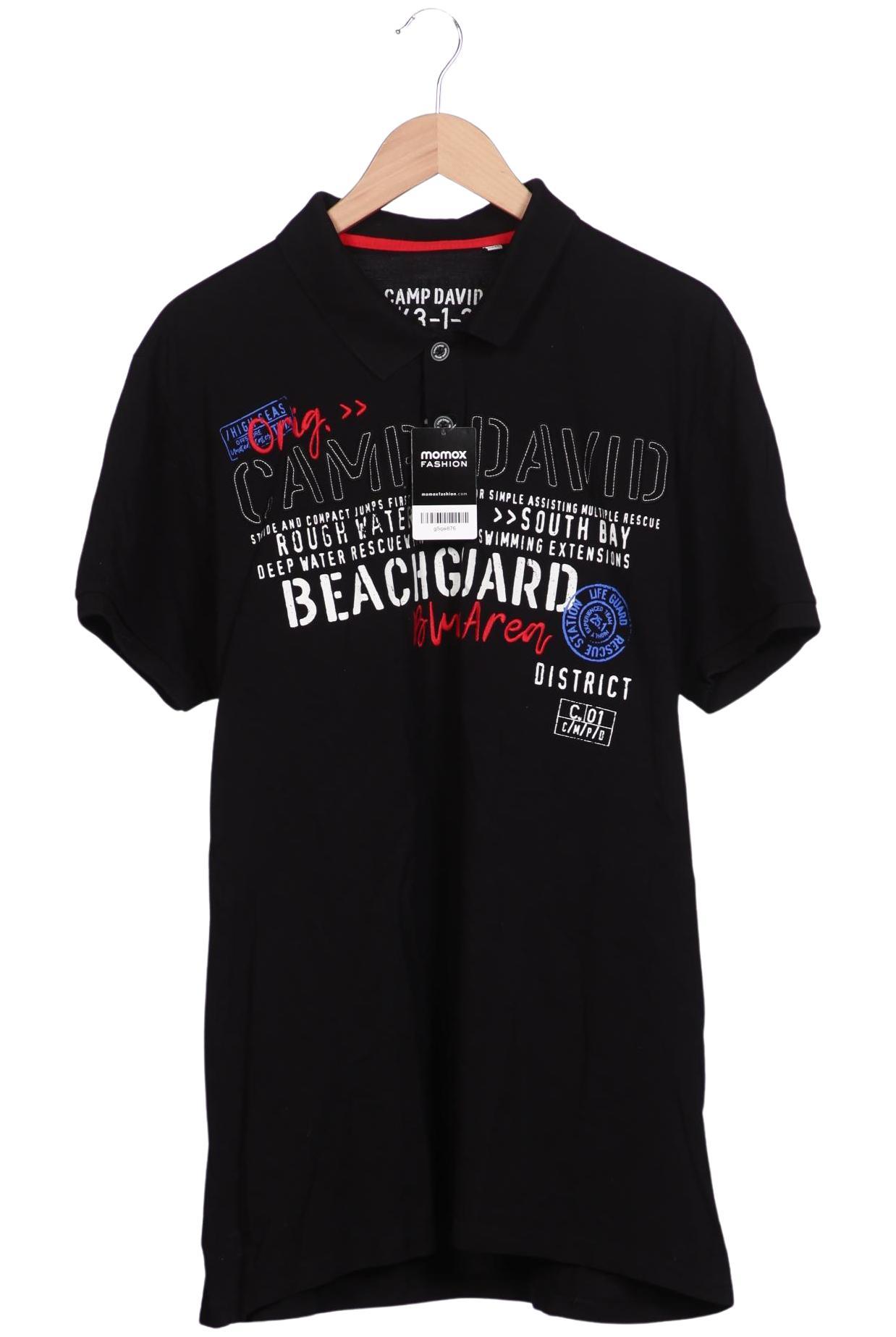 Thumbnail - Camp David Herren Poloshirt, schwarz, Gr. 58