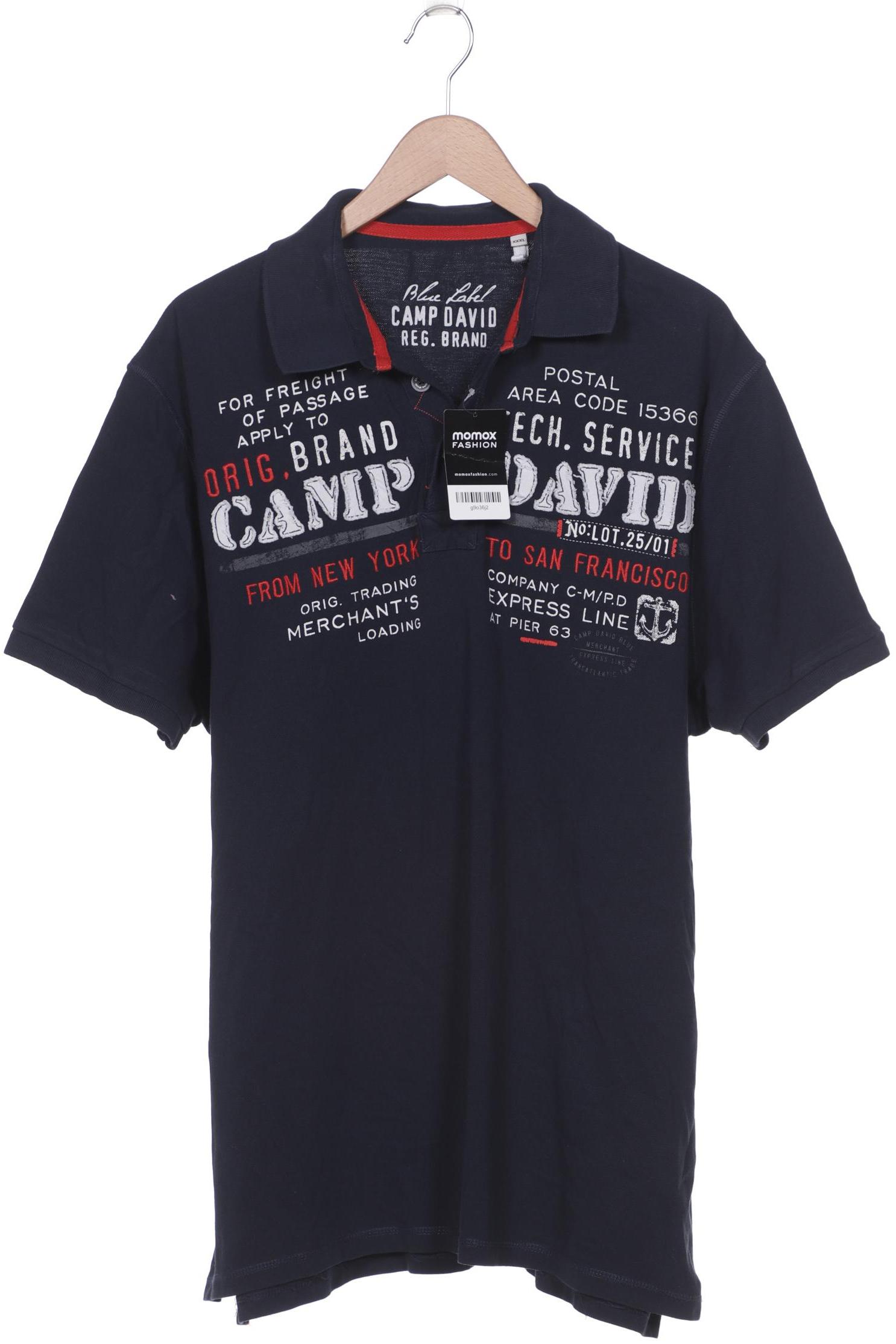 

Camp David Herren Poloshirt, marineblau