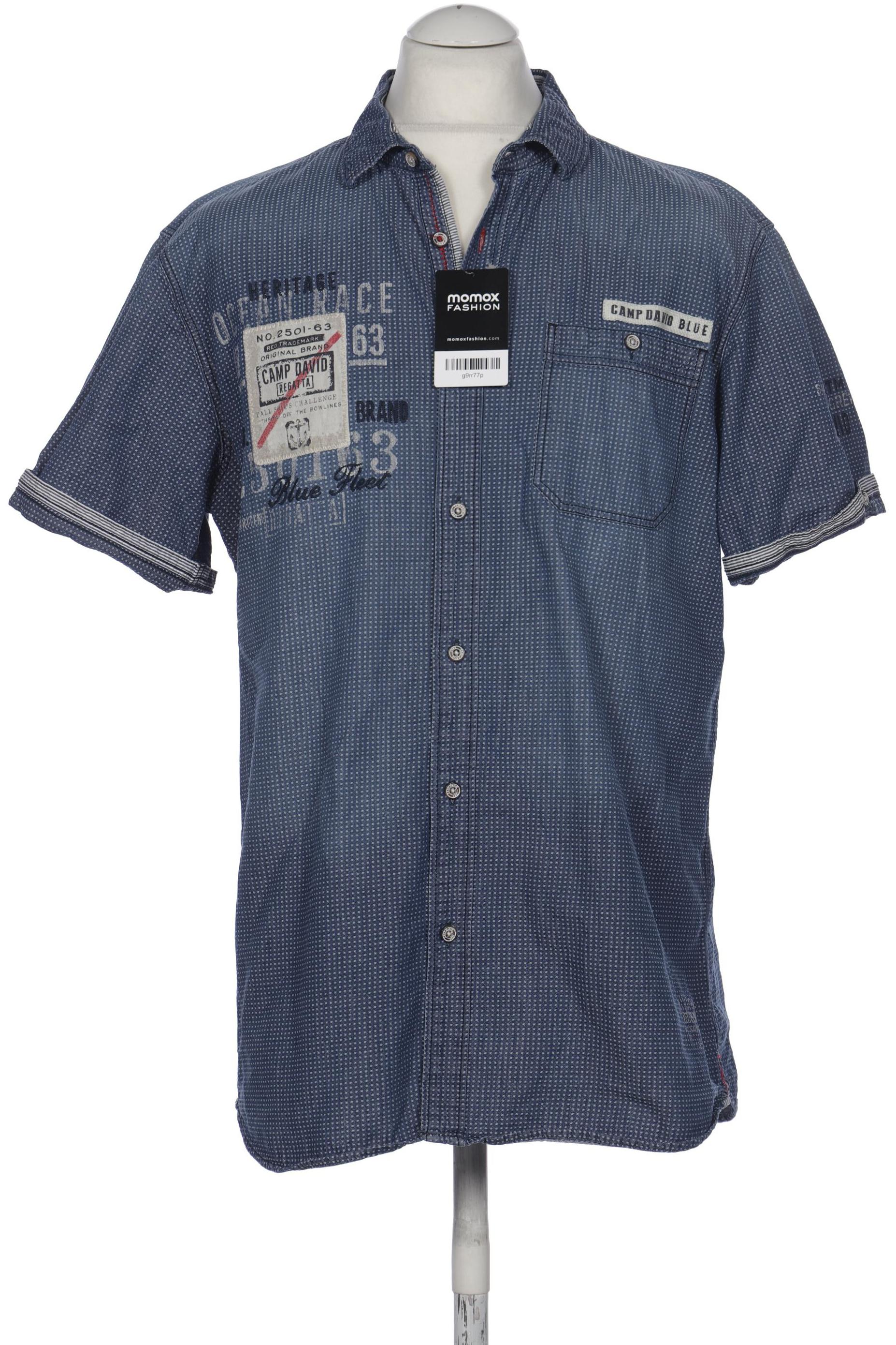

Camp David Herren Hemd, blau