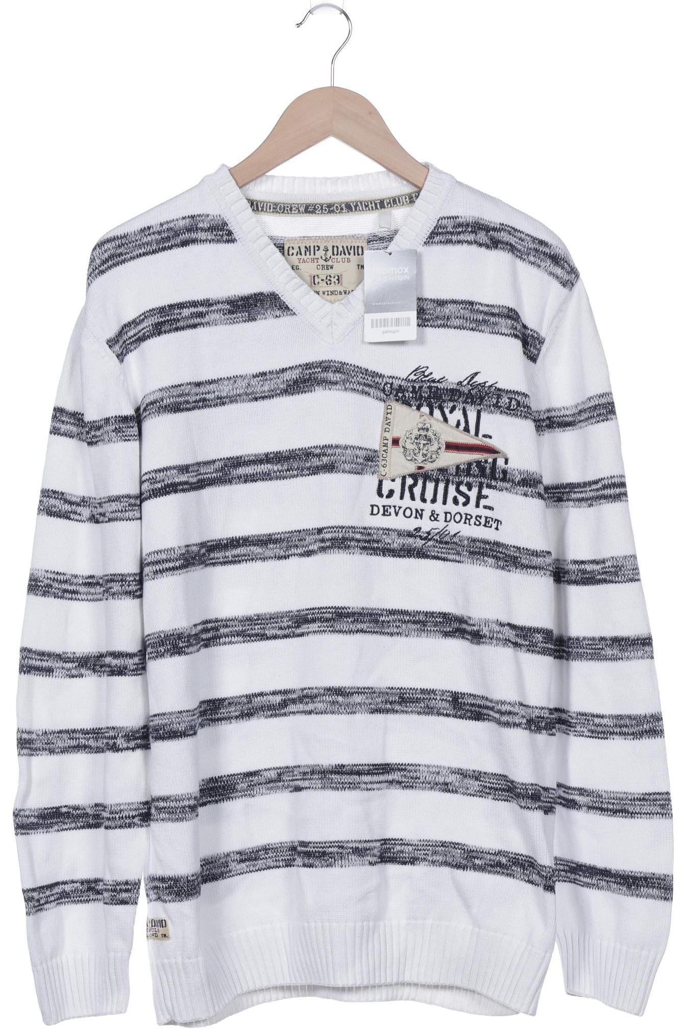 

Camp David Herren Pullover, weiß, Gr. 56
