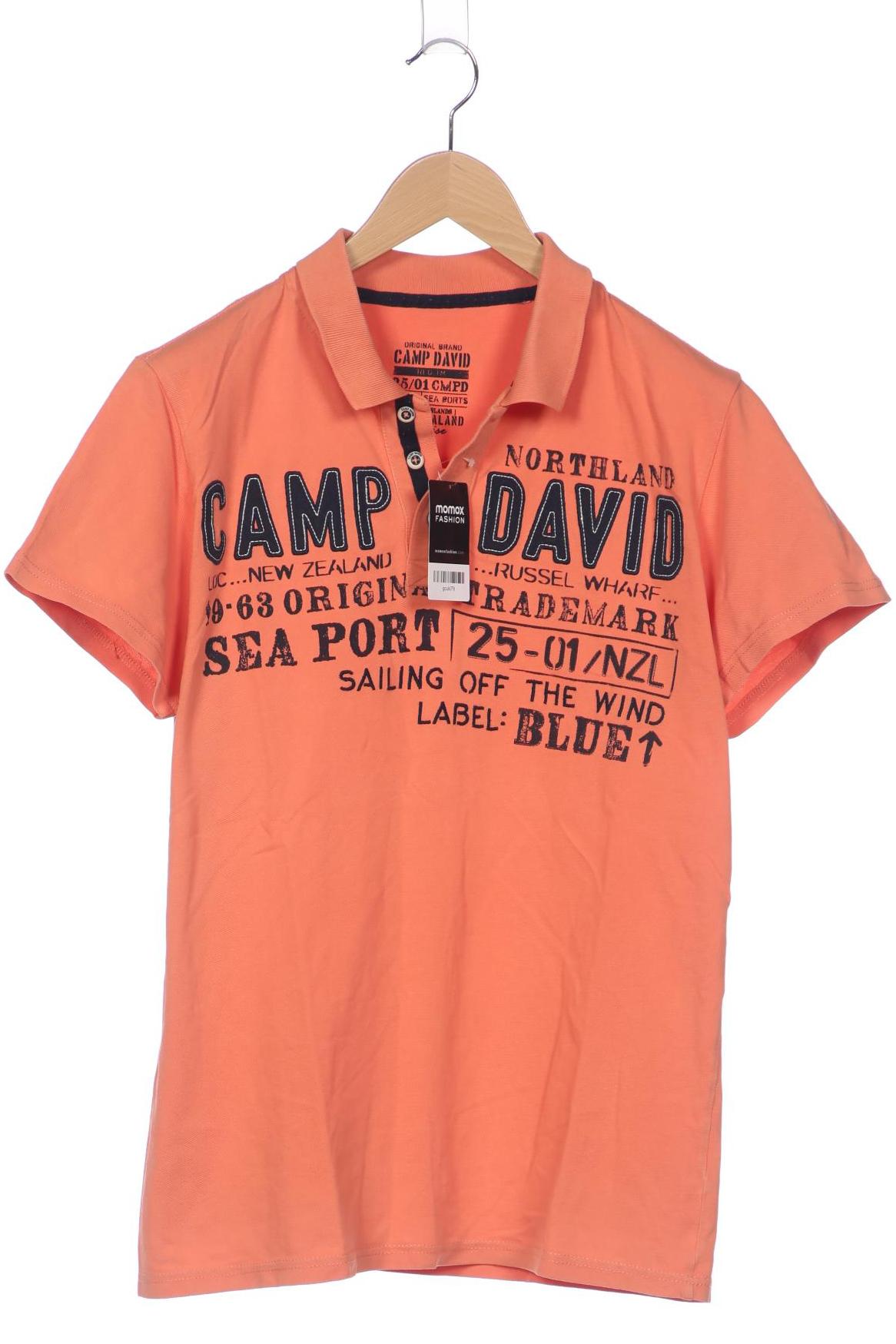 

Camp David Herren Poloshirt, orange, Gr. 54