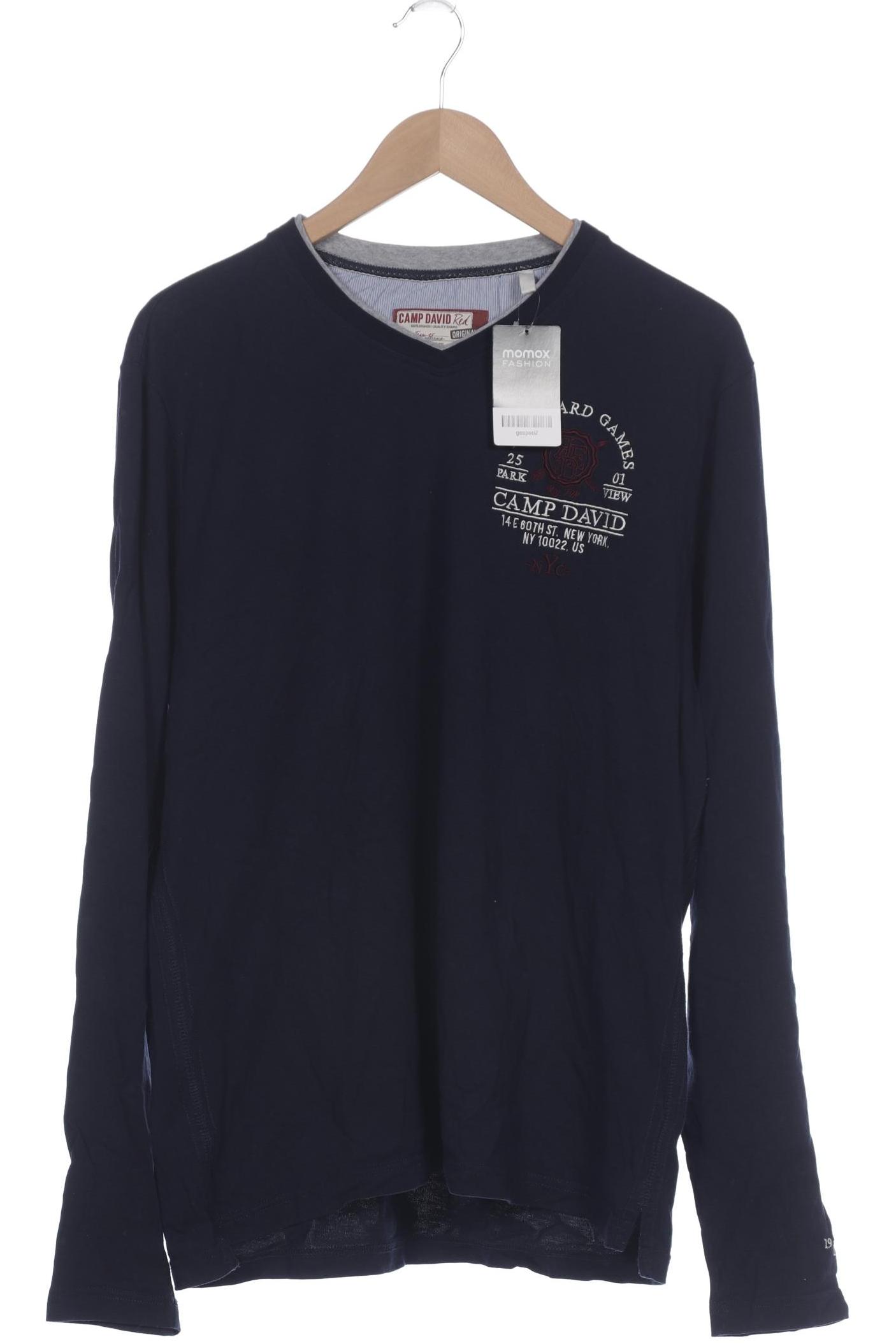 

Camp David Herren Langarmshirt, marineblau, Gr. 52