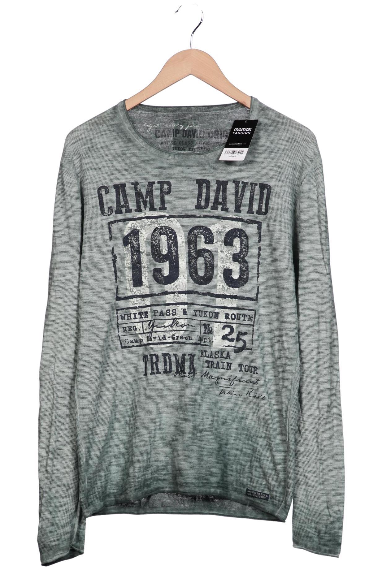 

Camp David Herren Langarmshirt, grün, Gr. 48
