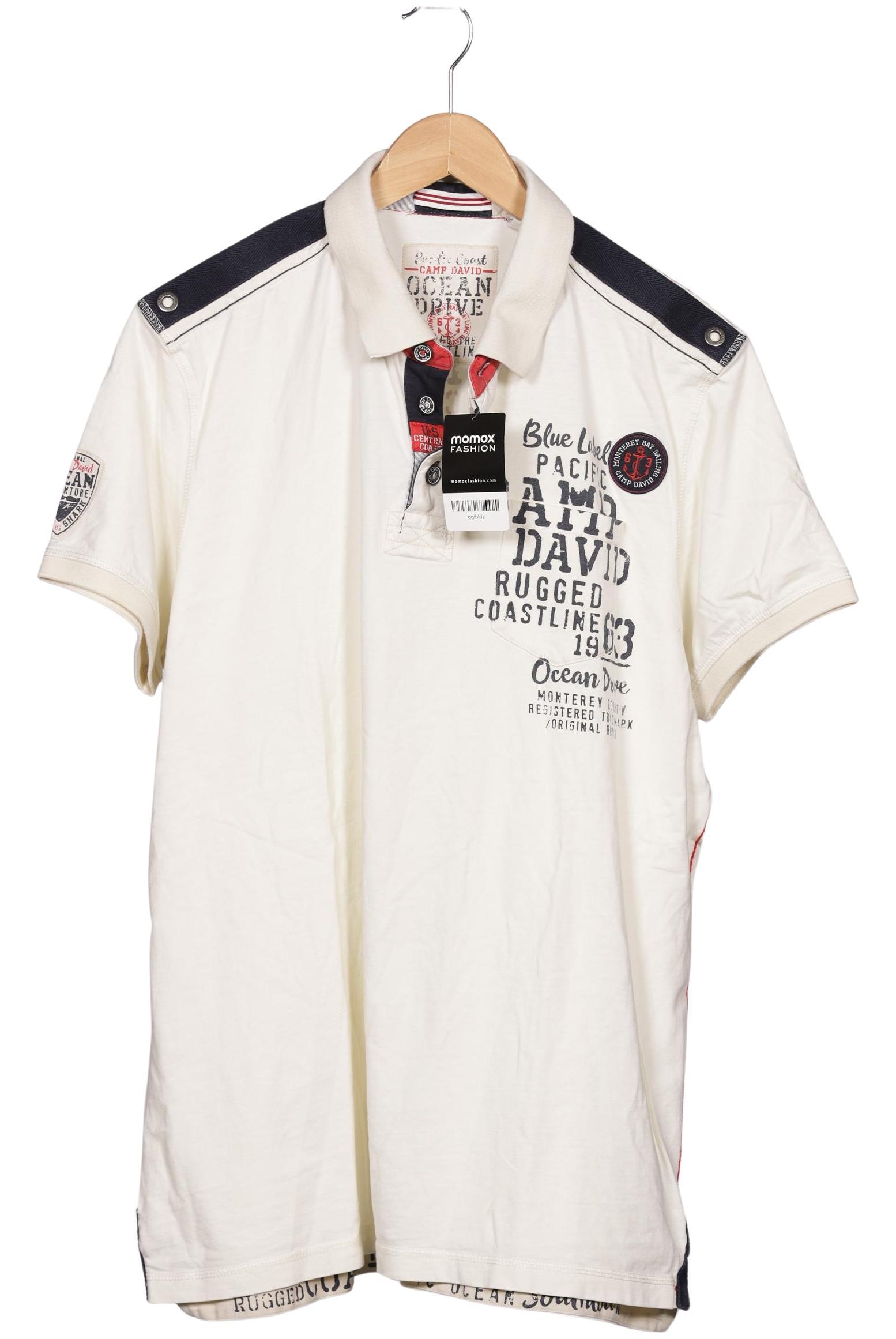

Camp David Herren Poloshirt, cremeweiß, Gr. 56