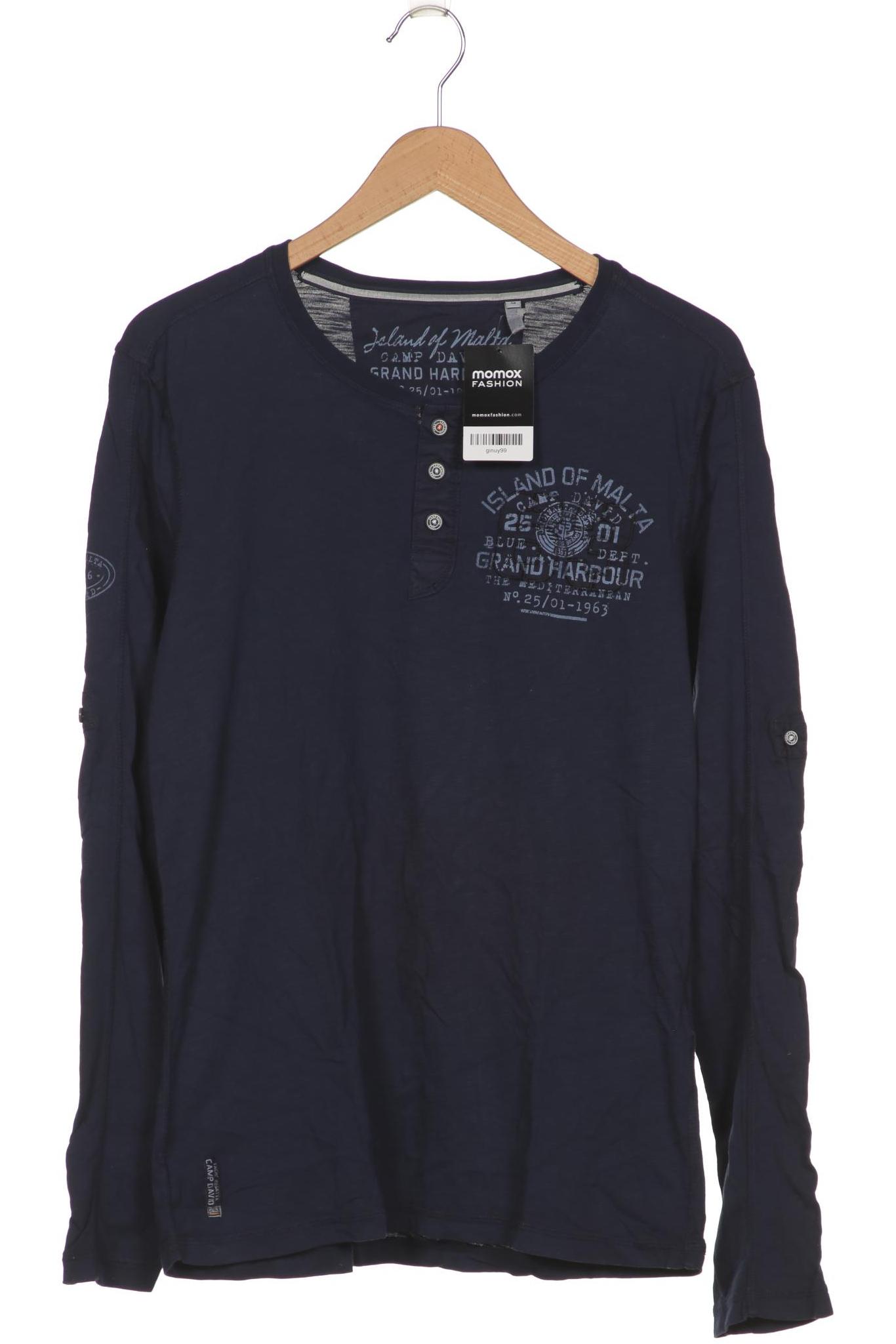 

Camp David Herren Langarmshirt, marineblau
