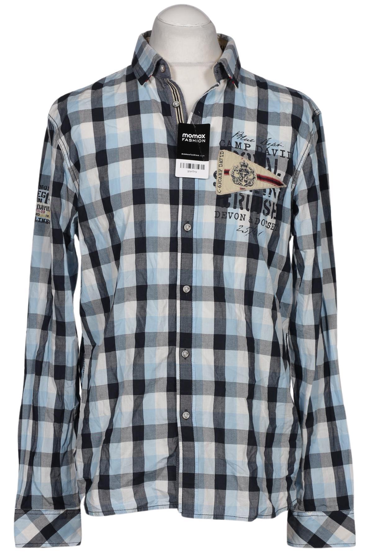 

Camp David Herren Hemd, blau, Gr. 48