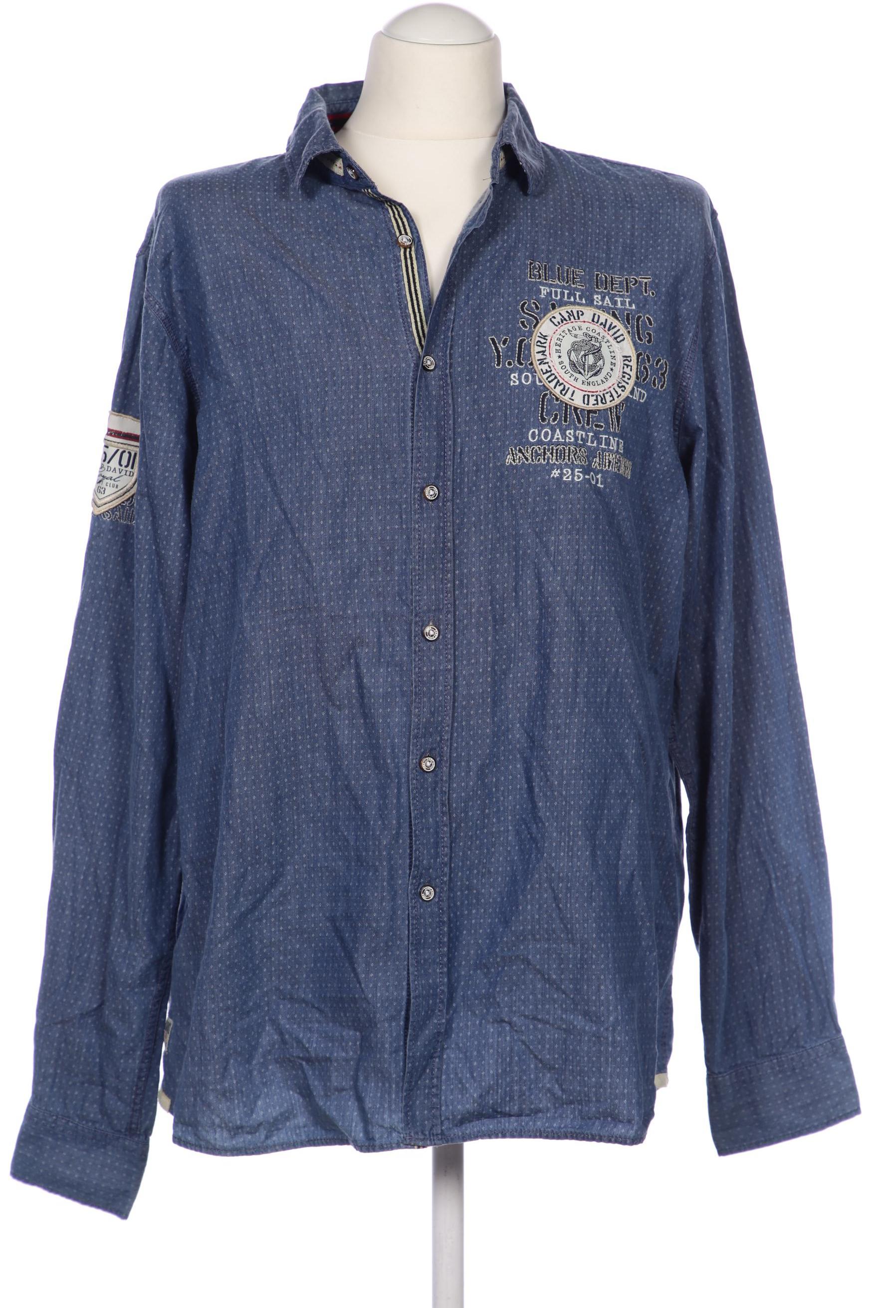 

Camp David Herren Hemd, blau