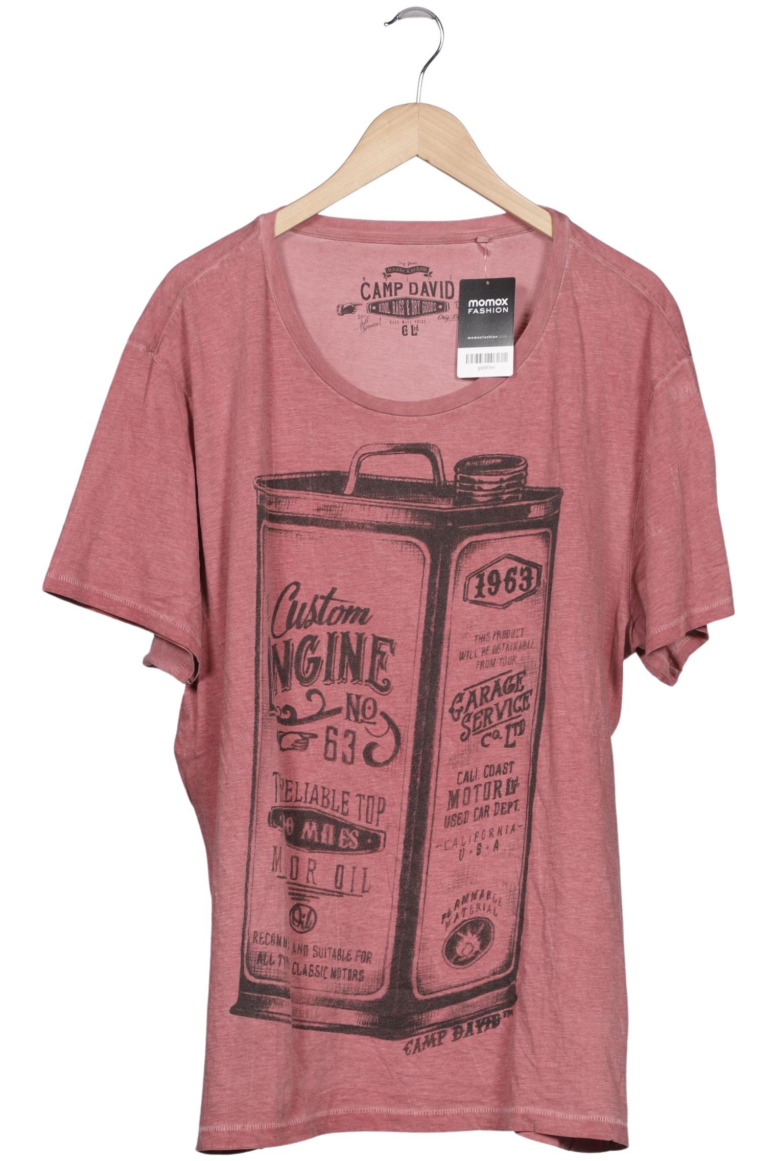 

Camp David Herren T-Shirt, bordeaux, Gr. 58