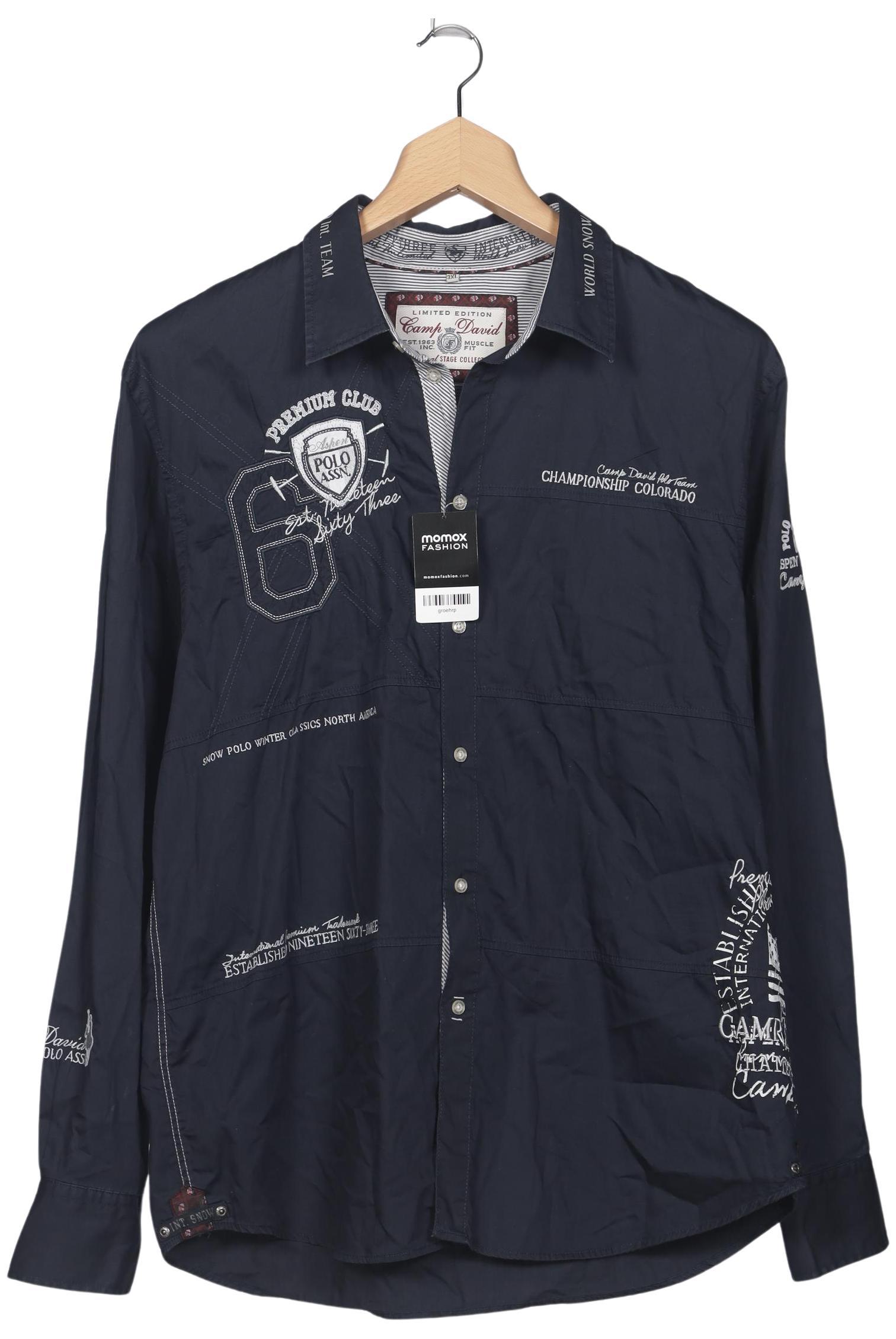 

Camp David Herren Hemd, marineblau, Gr. 58