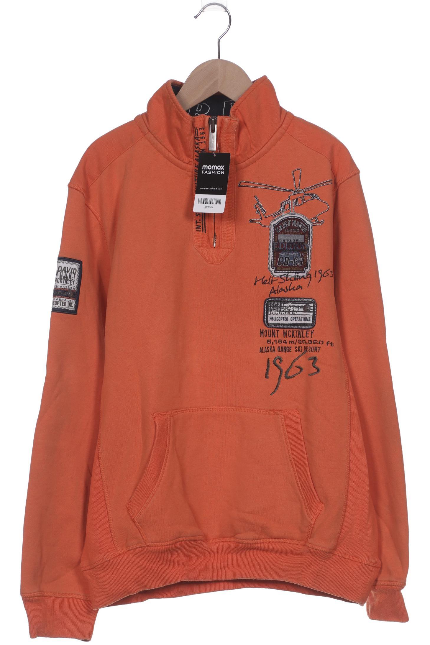 

Camp David Herren Sweatshirt, orange, Gr. 48