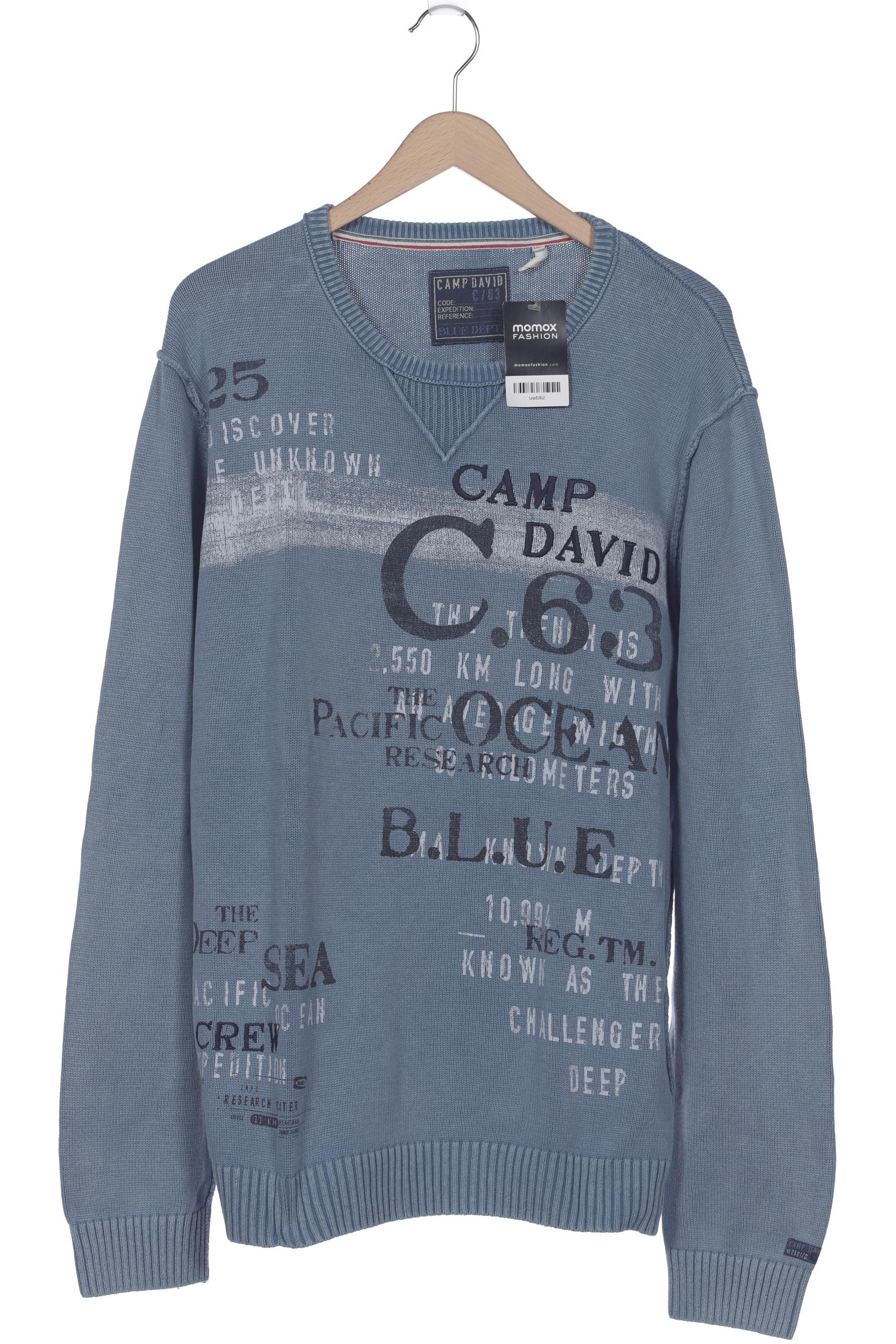 

Camp David Herren Pullover, blau