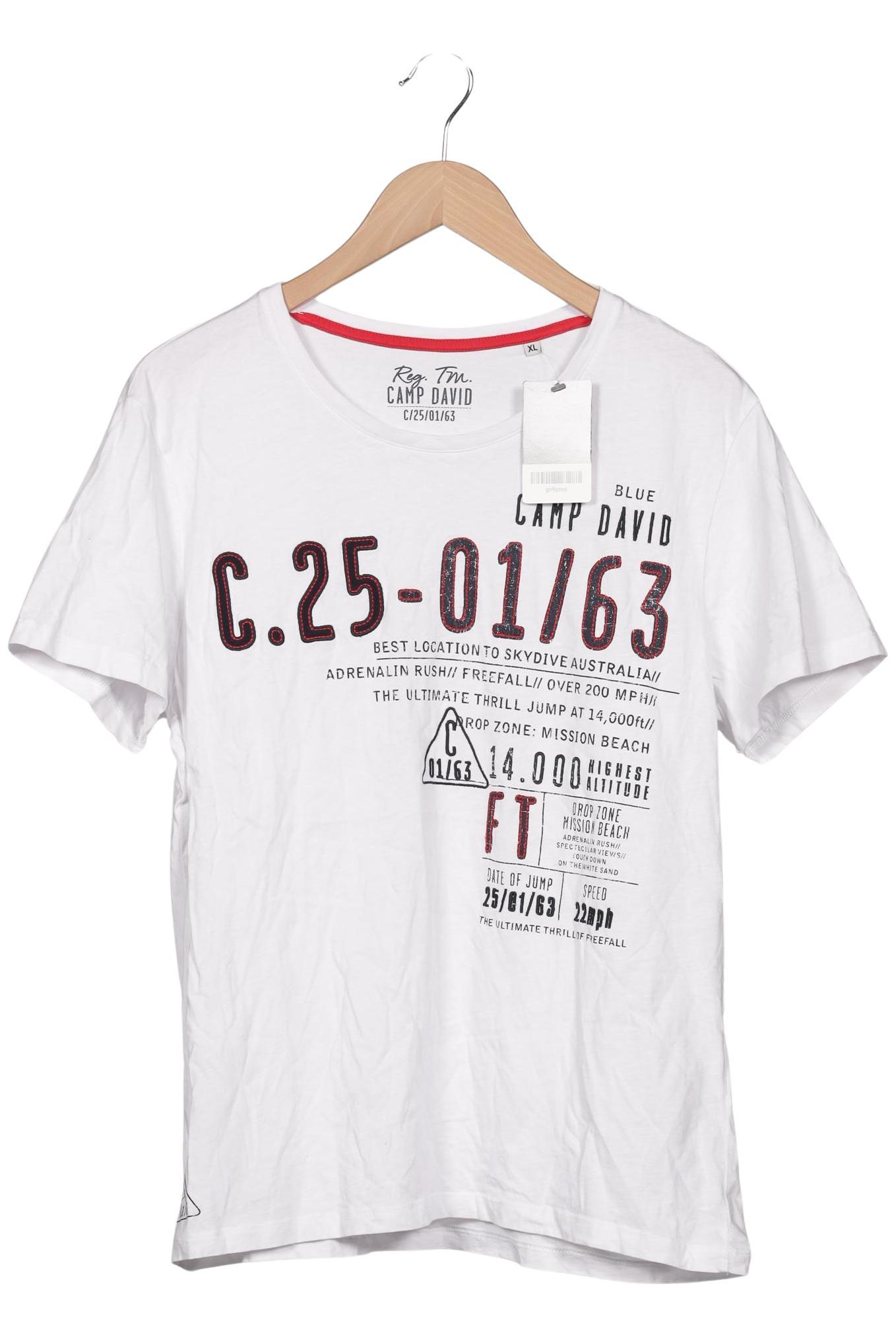 

Camp David Herren T-Shirt, weiß, Gr. 54