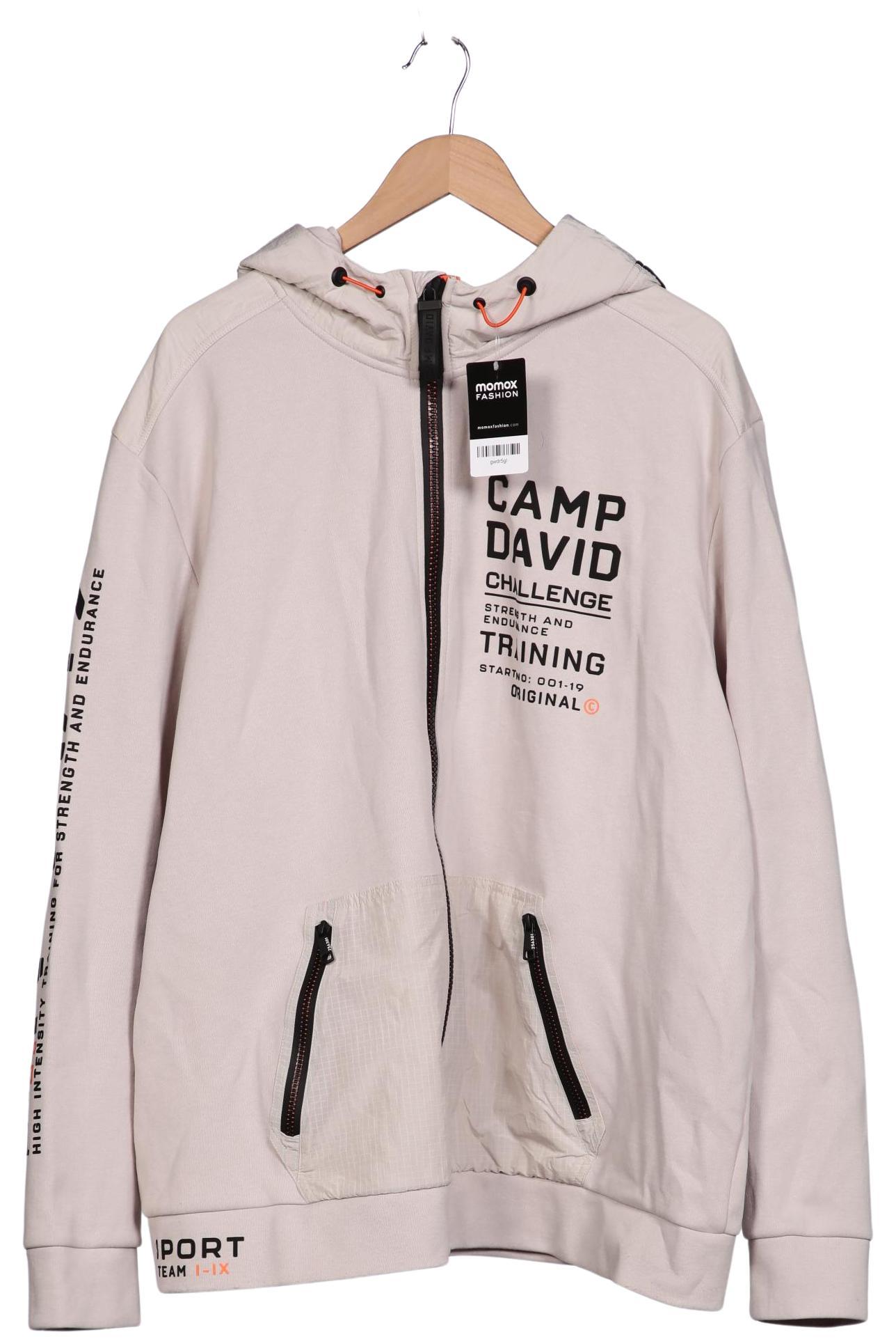 Thumbnail - Camp David Herren Kapuzenpullover, beige, Gr. 60