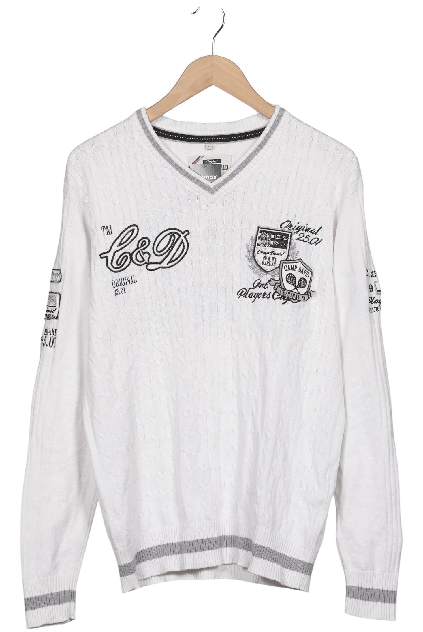

Camp David Herren Pullover, weiß, Gr. 52