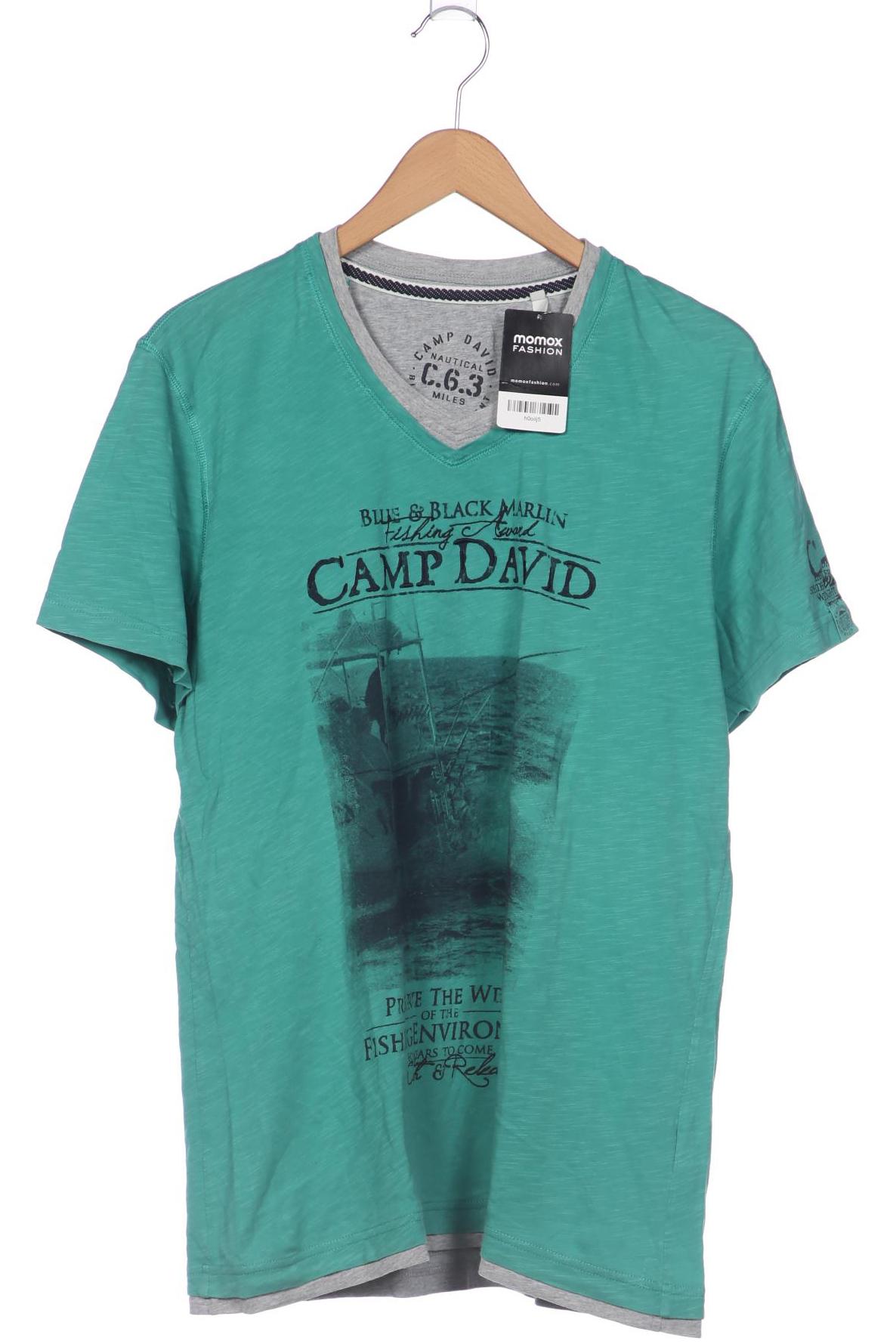 

Camp David Herren T-Shirt, türkis, Gr. 52