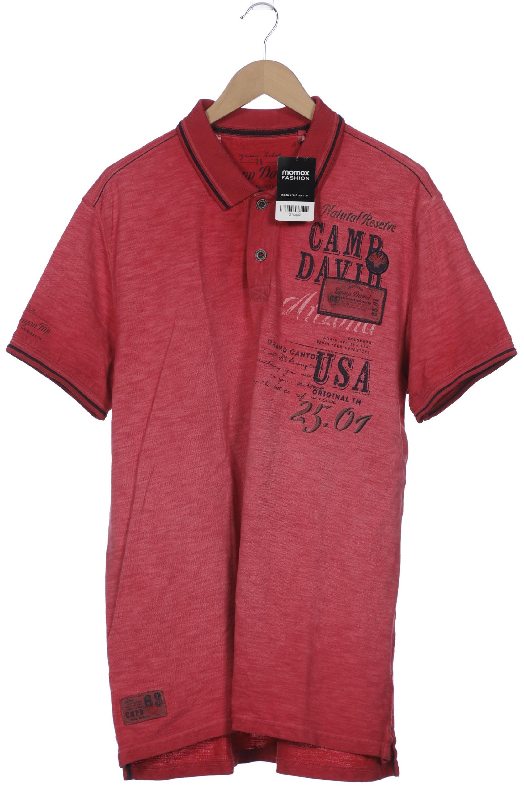 

Camp David Herren Poloshirt, rot