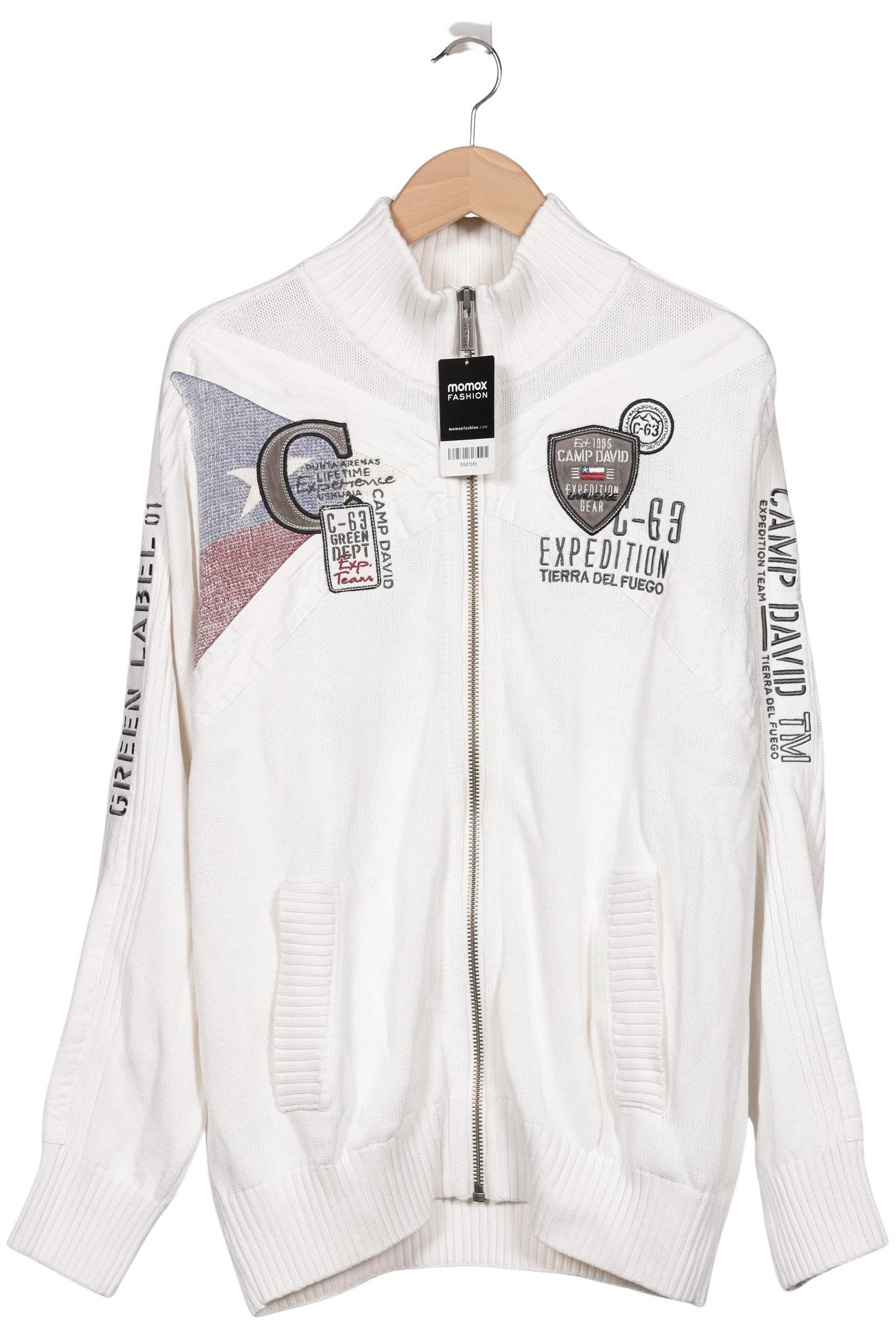 

Camp David Herren Strickjacke, weiß, Gr. 52