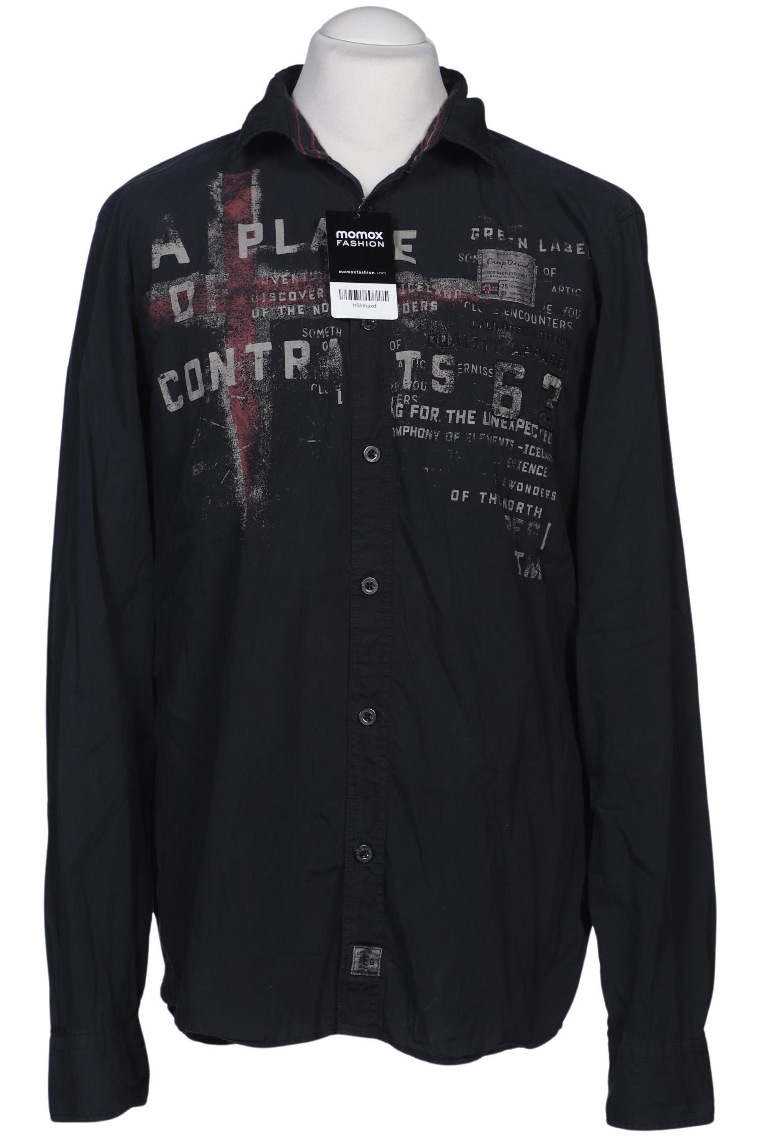 

Camp David Herren Hemd, marineblau, Gr. 52