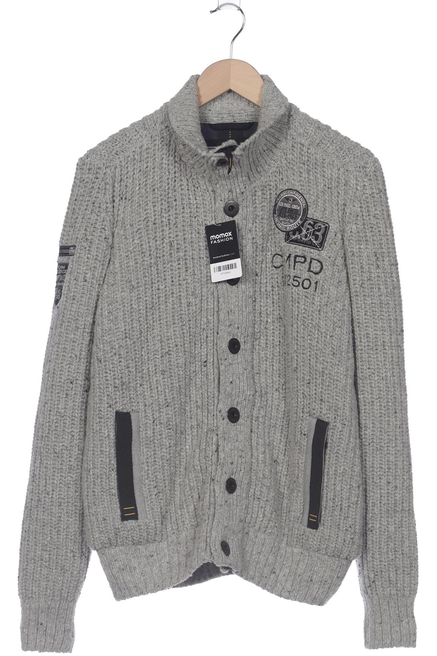 

Camp David Herren Strickjacke, grau, Gr. 48