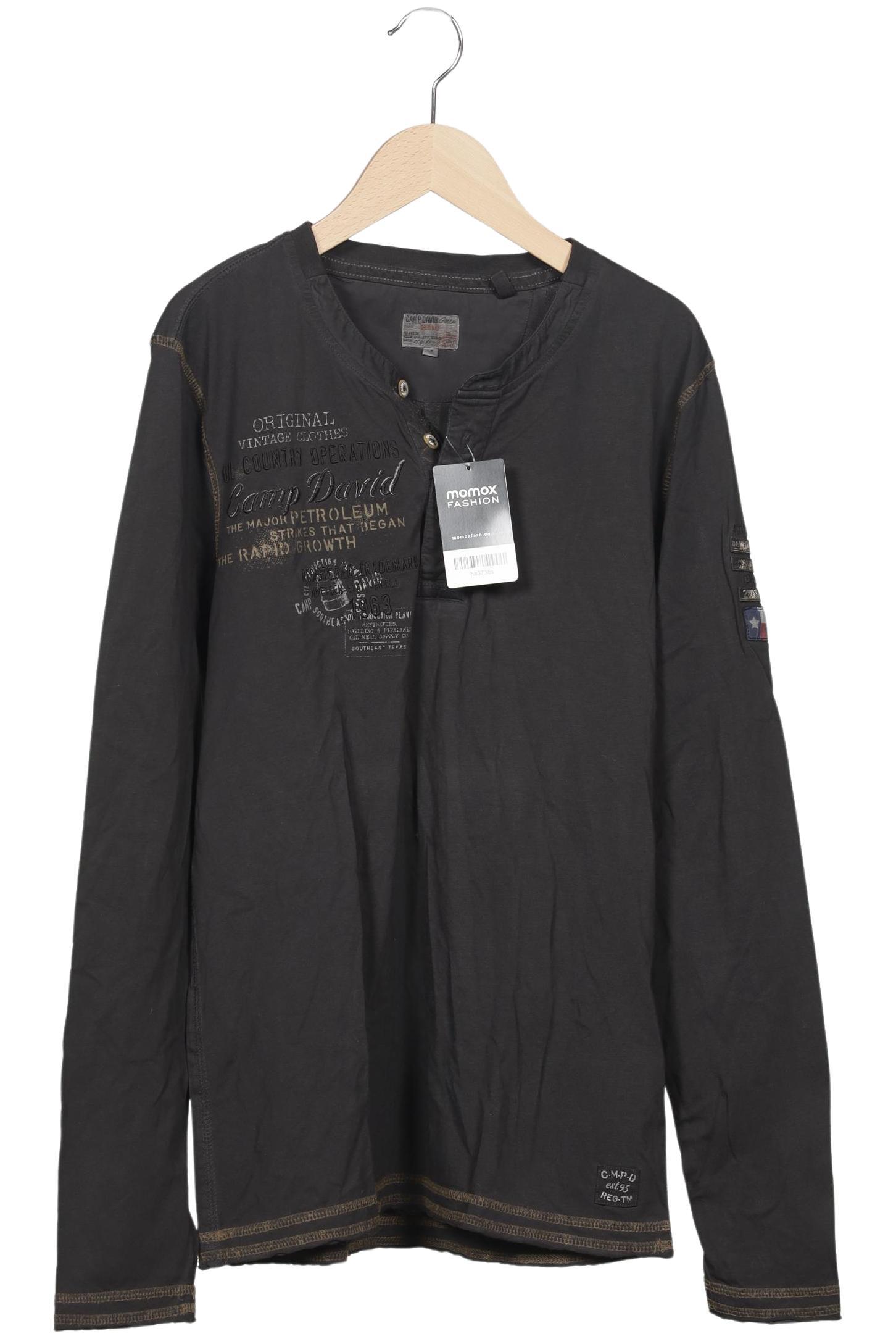 

Camp David Herren Langarmshirt, grau, Gr. 48
