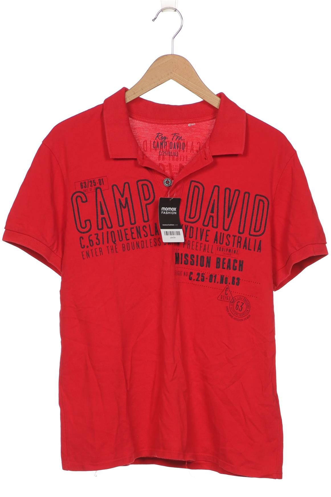 

Camp David Herren Poloshirt, rot