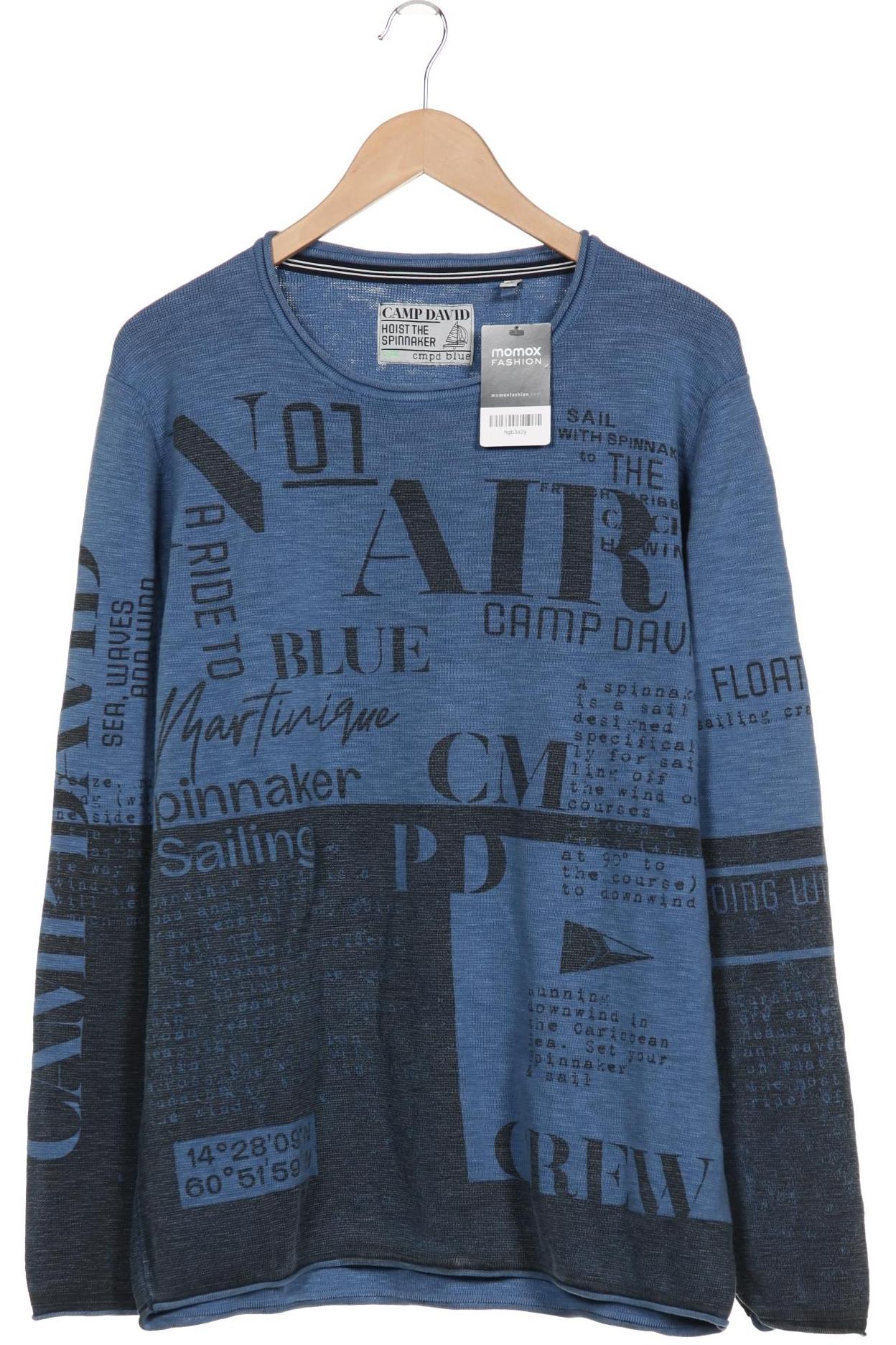 

Camp David Herren Pullover, blau, Gr. 54