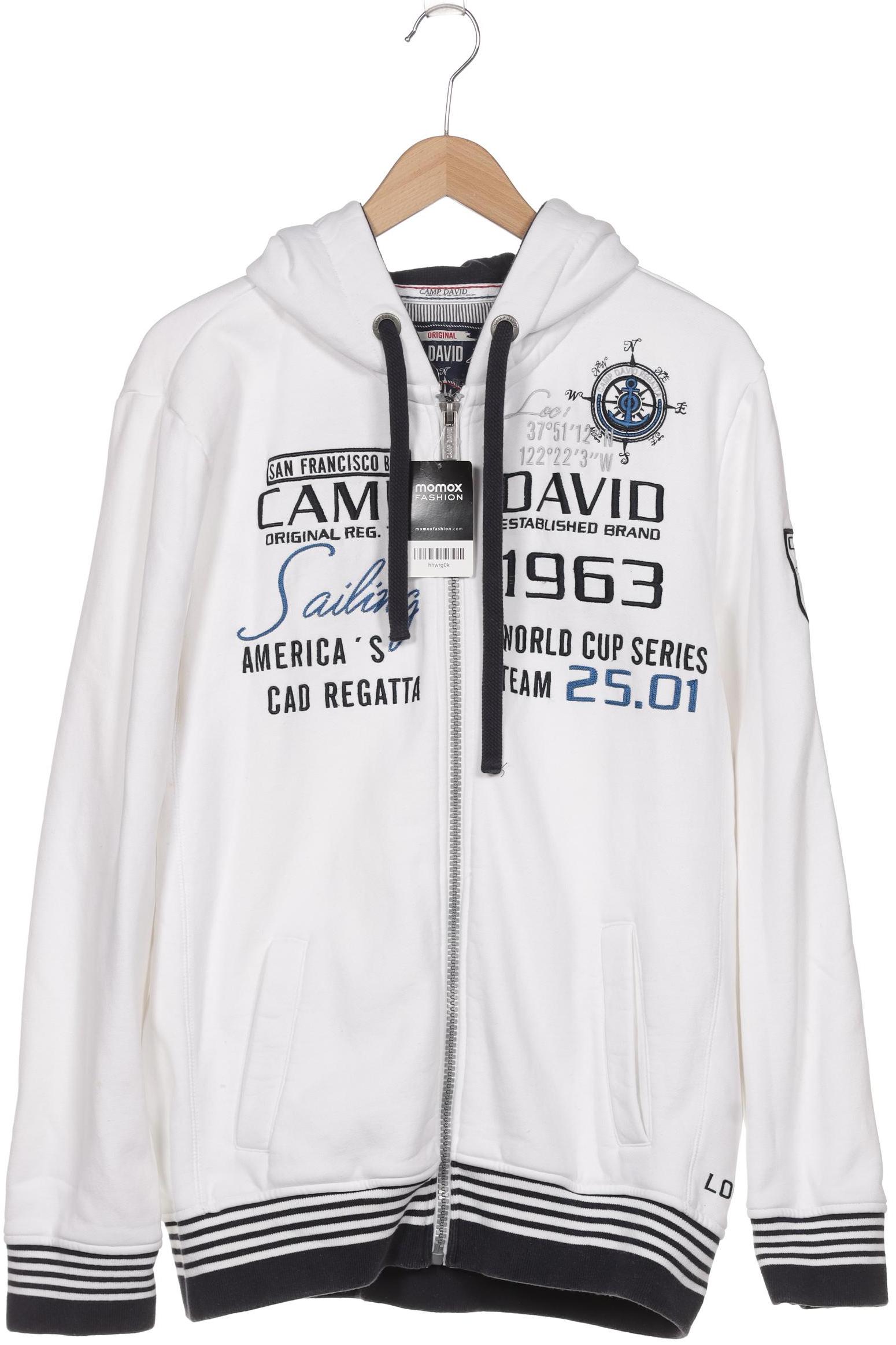 

Camp David Herren Kapuzenpullover, weiß, Gr. 54