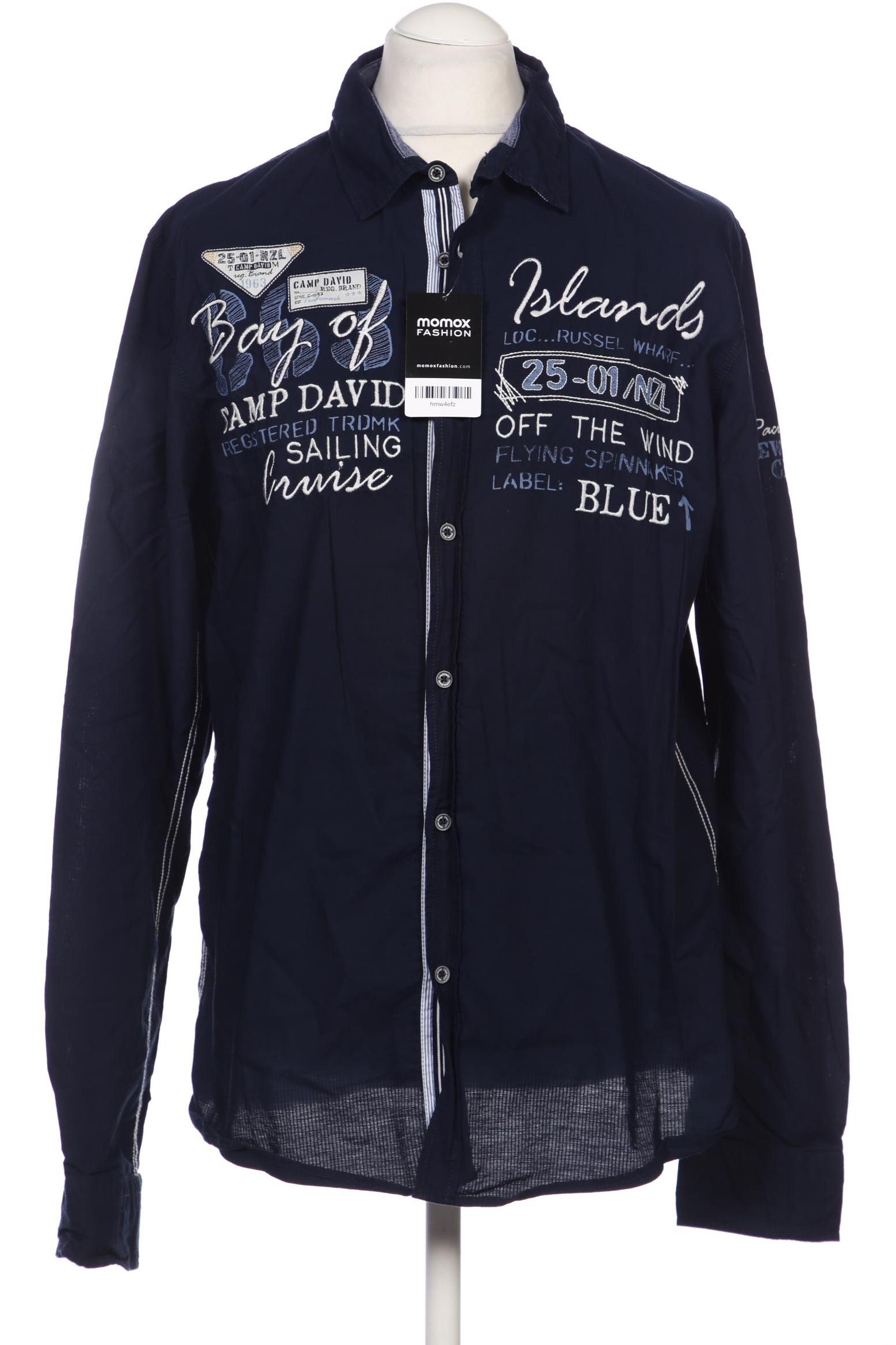 

Camp David Herren Hemd, marineblau