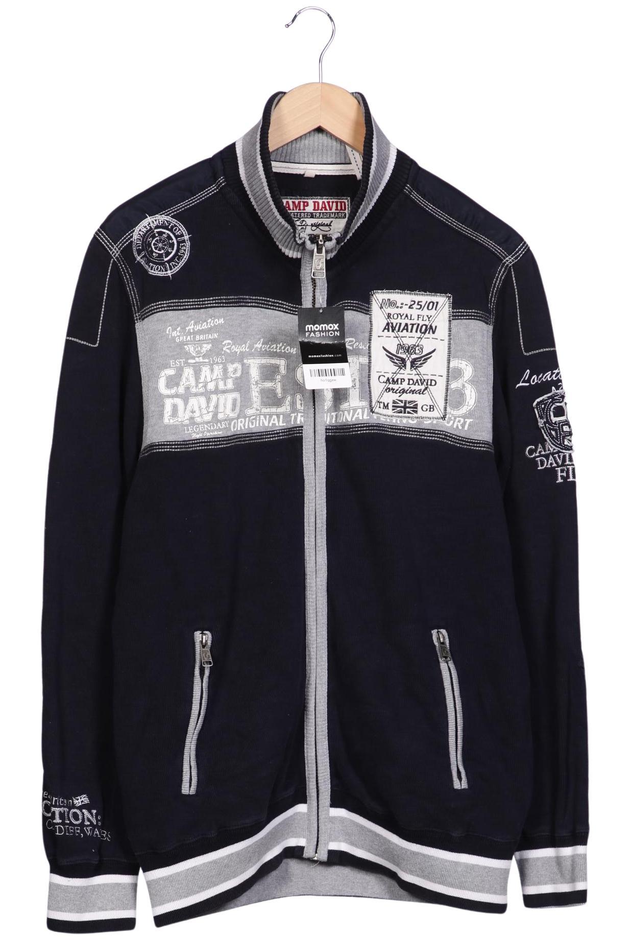 

Camp David Herren Strickjacke, marineblau, Gr. 52