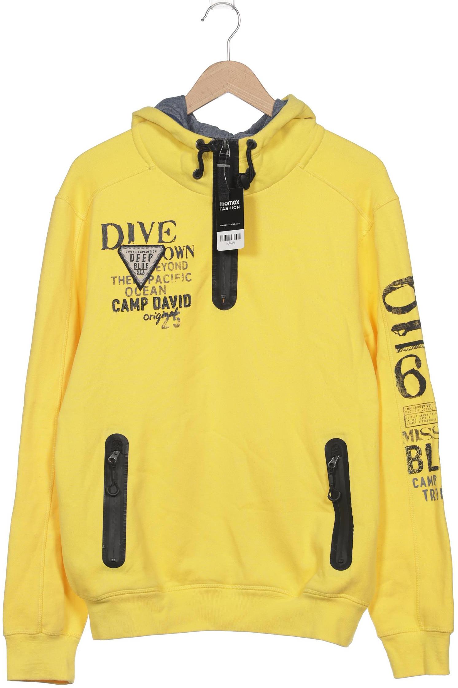 

Camp David Herren Kapuzenpullover, gelb, Gr. 48