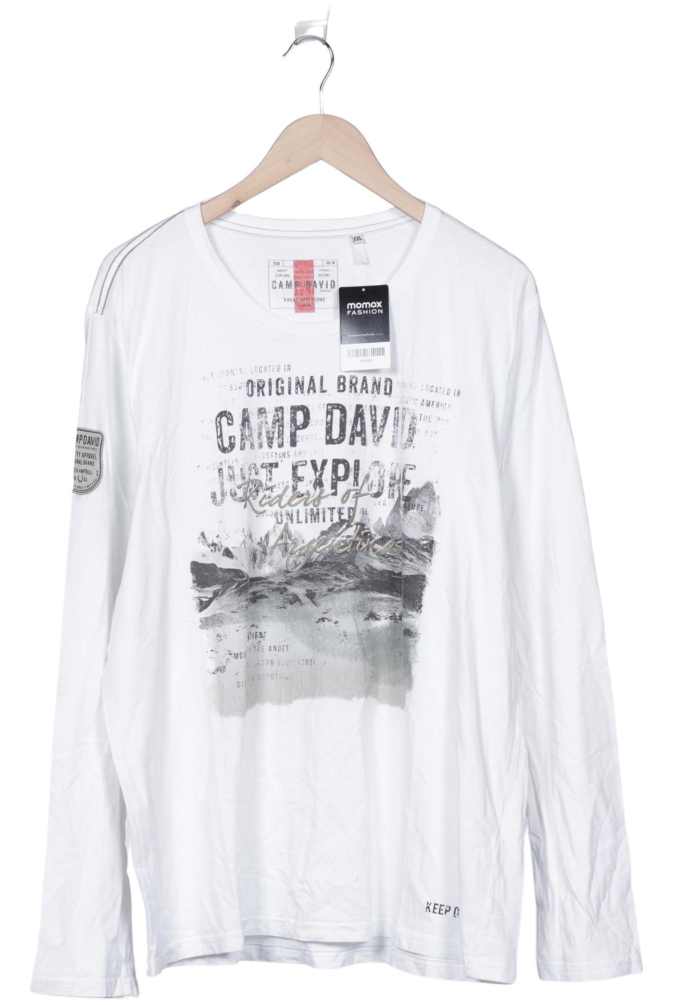 

Camp David Herren Langarmshirt, weiß, Gr. 56