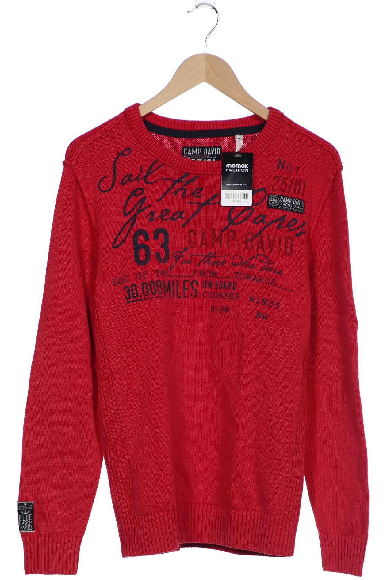 

Camp David Herren Pullover, rot, Gr. 46
