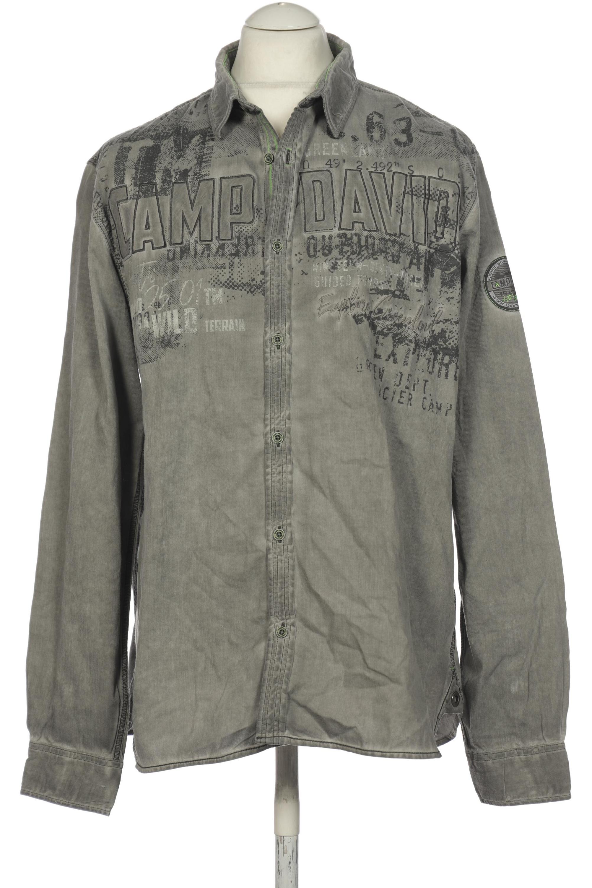 

Camp David Herren Hemd, grau