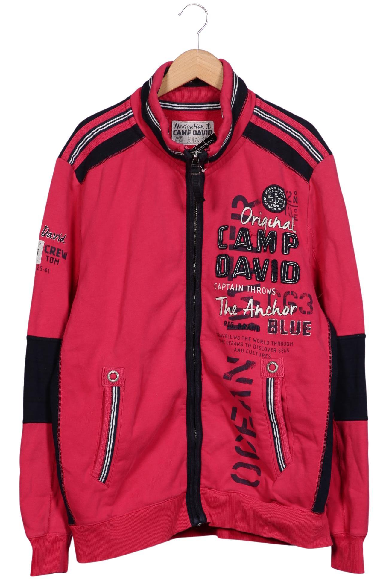 Thumbnail - Camp David Herren Sweatshirt, pink, Gr. 56