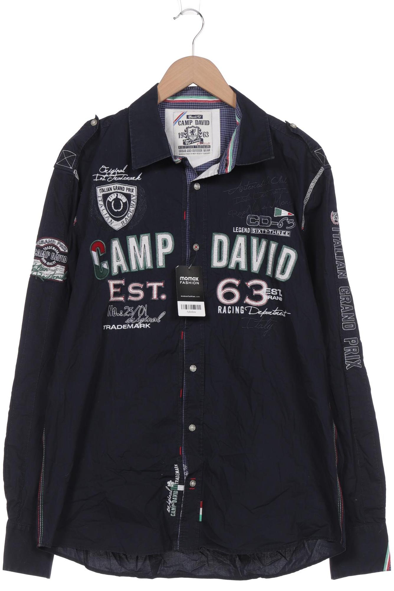 

Camp David Herren Hemd, marineblau