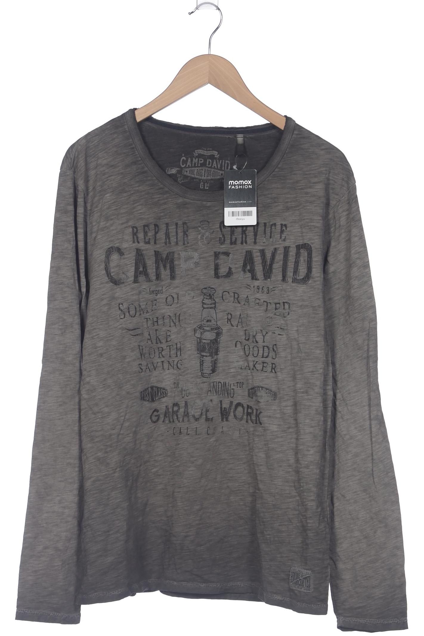 

Camp David Herren Langarmshirt, grau, Gr. 52
