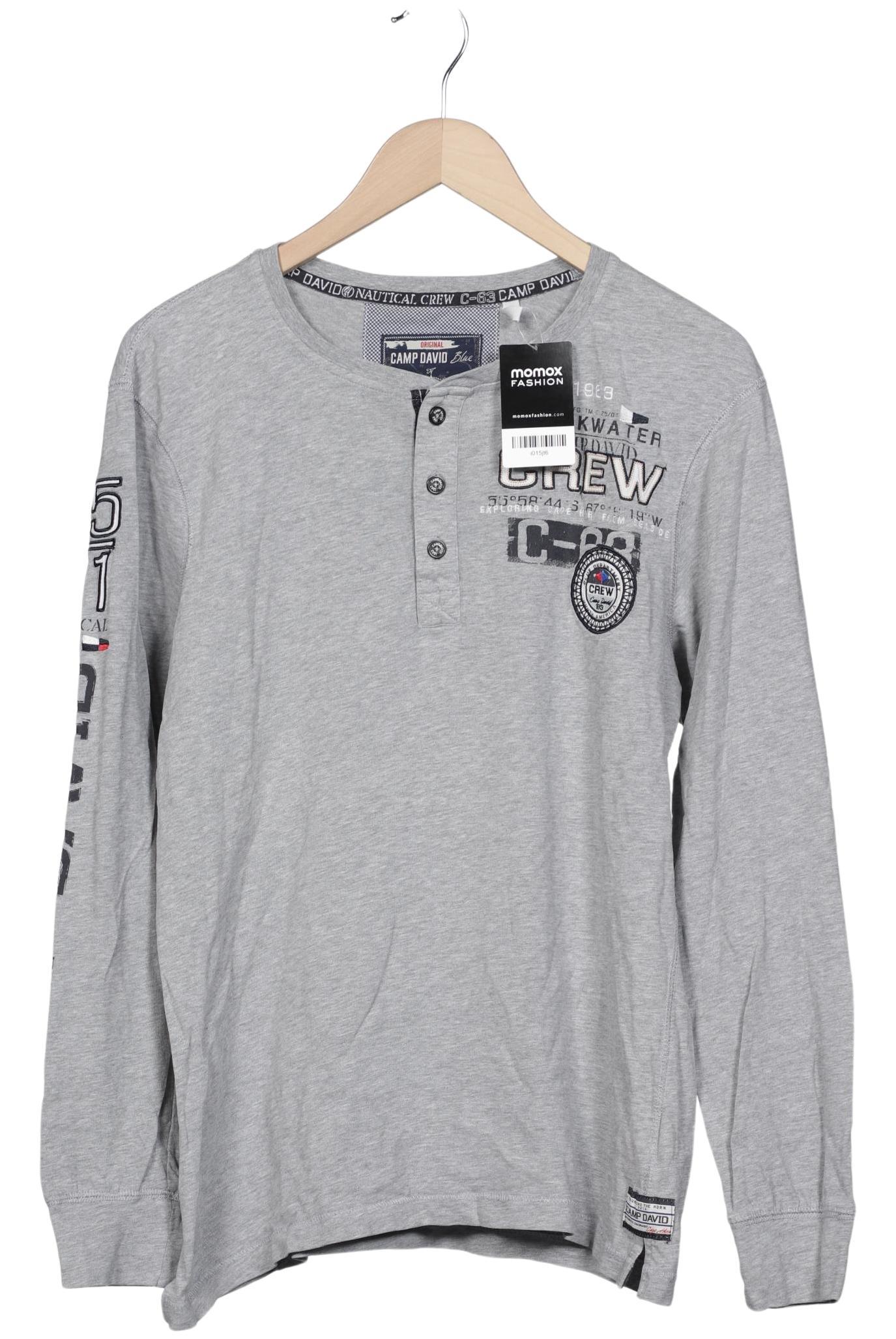 

Camp David Herren Langarmshirt, grau, Gr. 48
