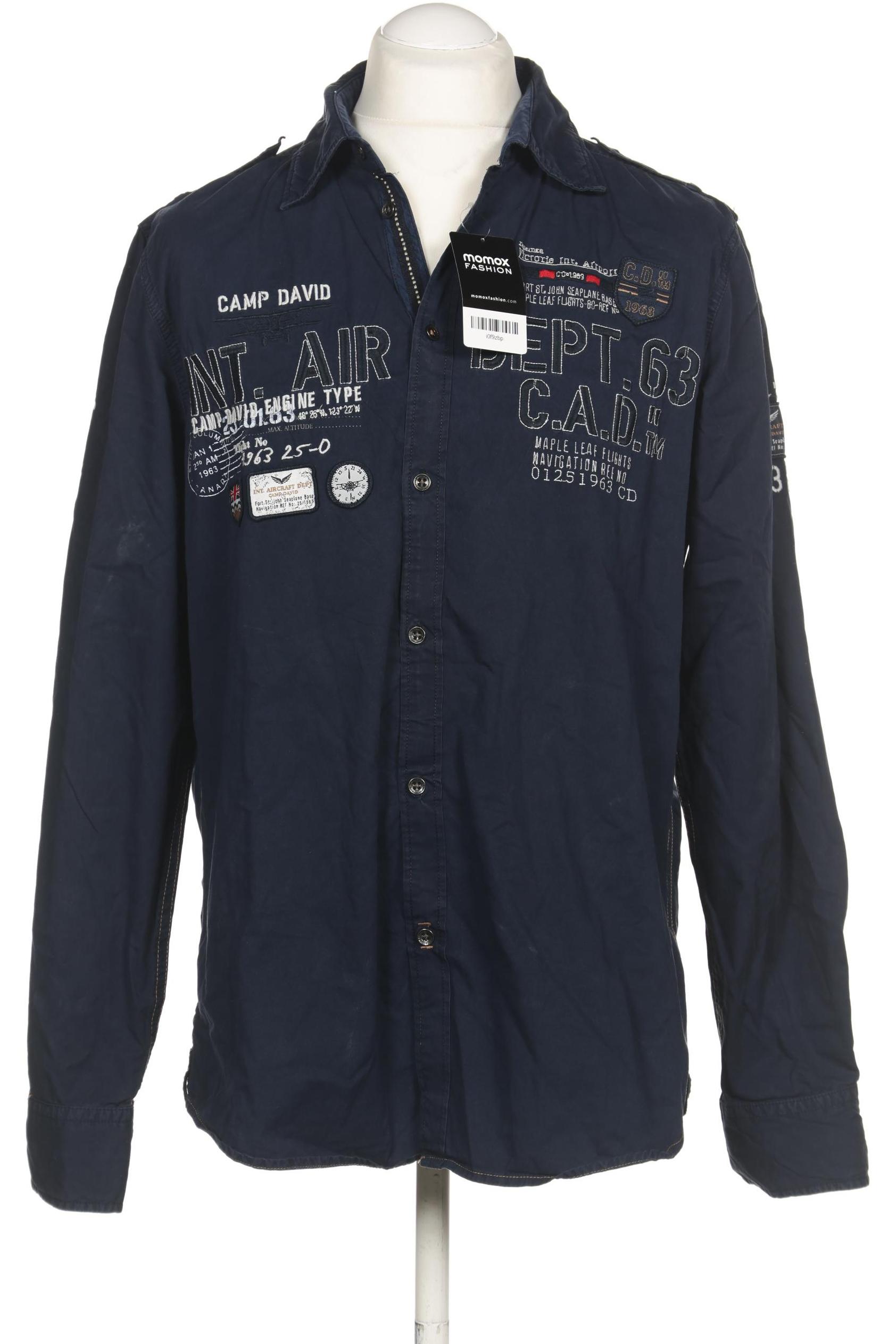 

Camp David Herren Hemd, marineblau, Gr. 54