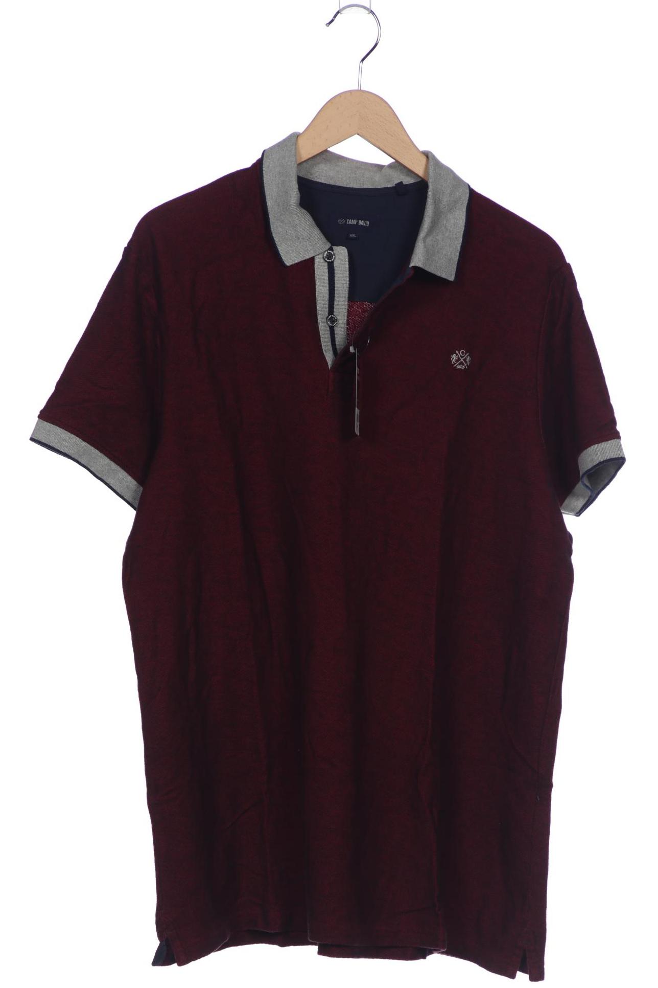

Camp David Herren Poloshirt, bordeaux, Gr. 56