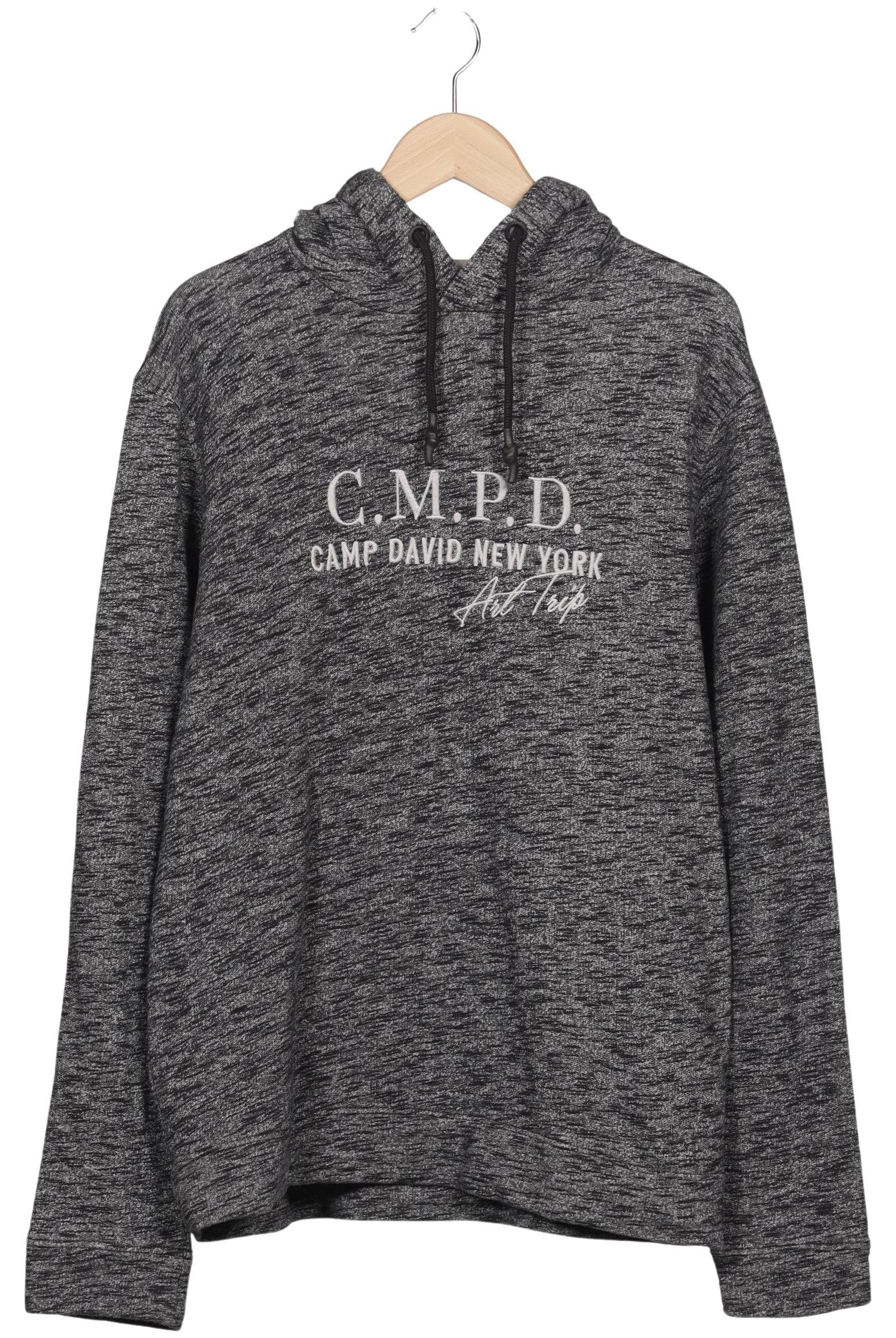 

Camp David Herren Kapuzenpullover, grau, Gr. 52