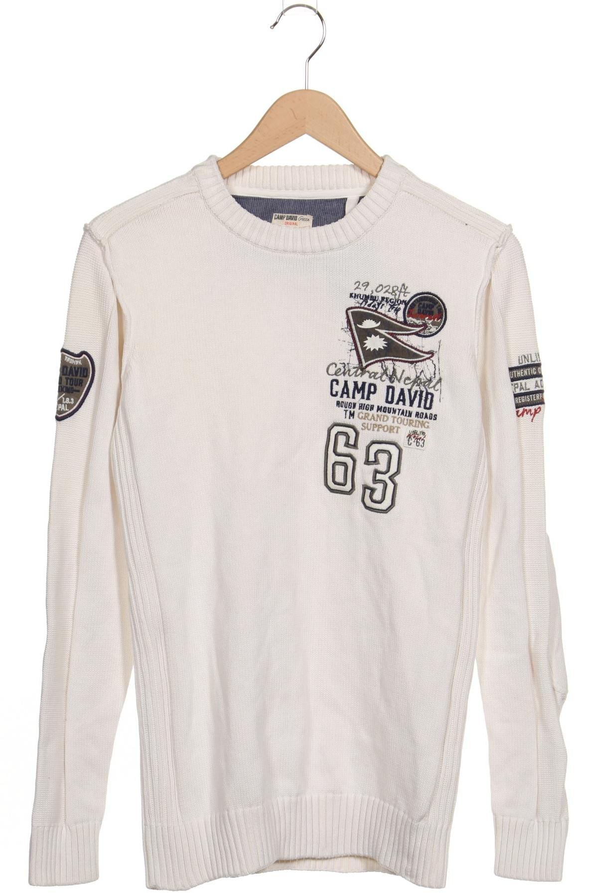 

Camp David Herren Pullover, weiß, Gr. 46