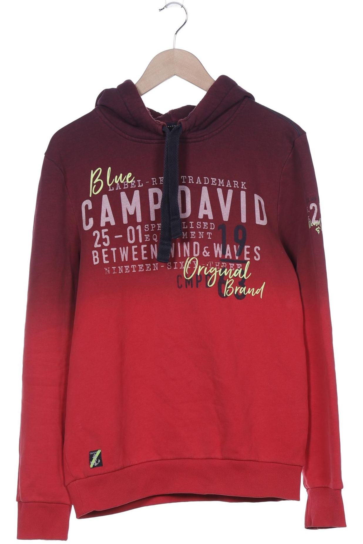 

Camp David Herren Kapuzenpullover, bordeaux, Gr. 48