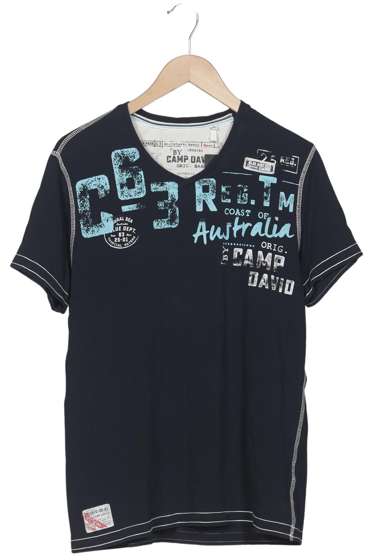 

Camp David Herren T-Shirt, marineblau, Gr. 48