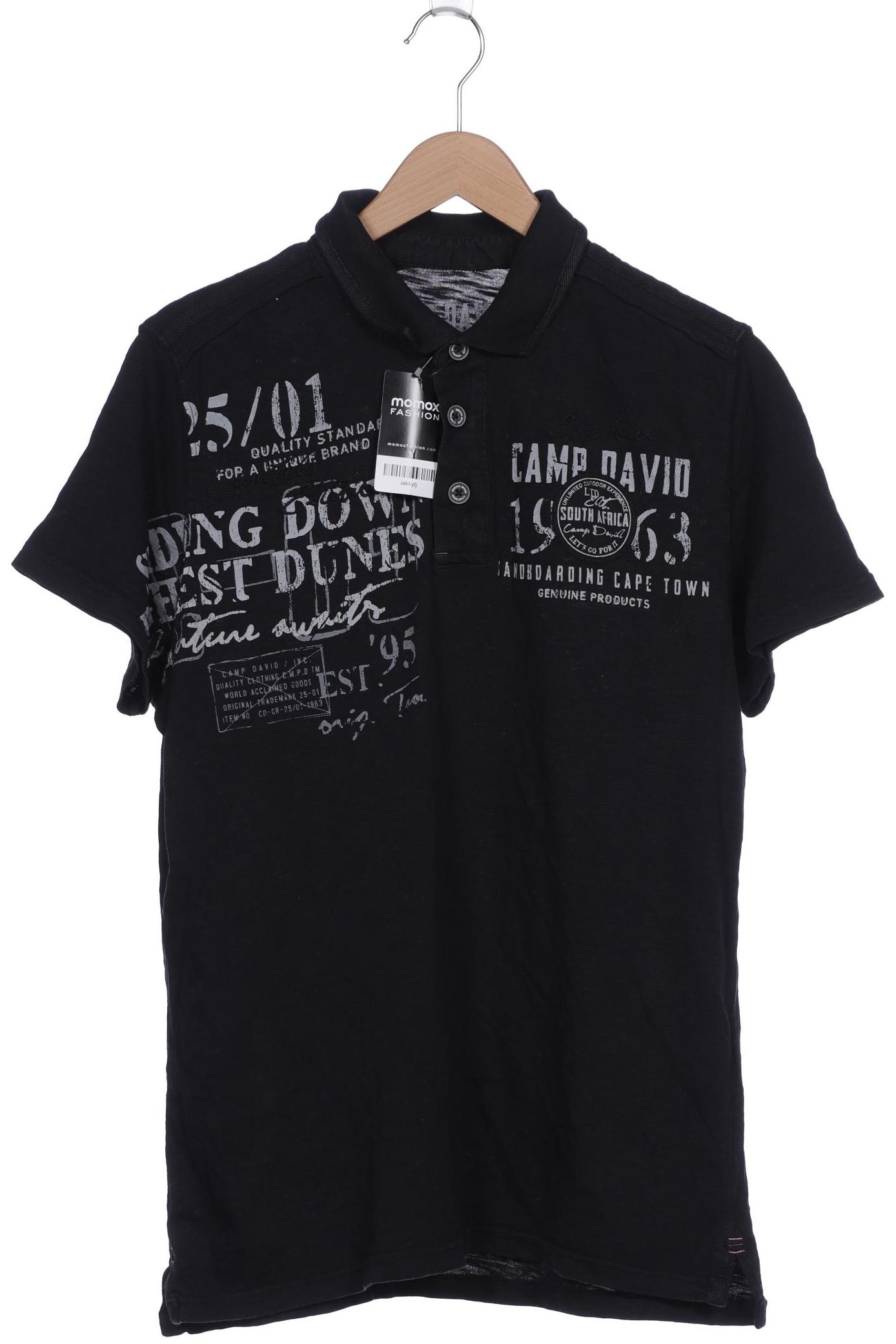 

Camp David Herren Poloshirt, schwarz