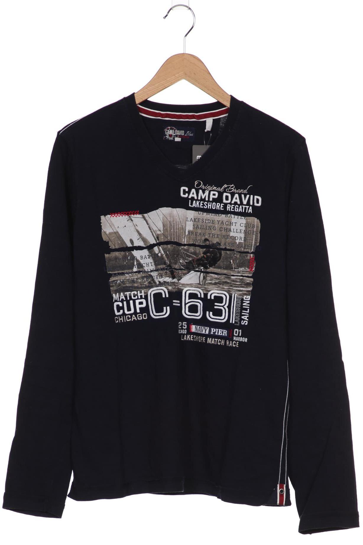 

Camp David Herren Langarmshirt, marineblau
