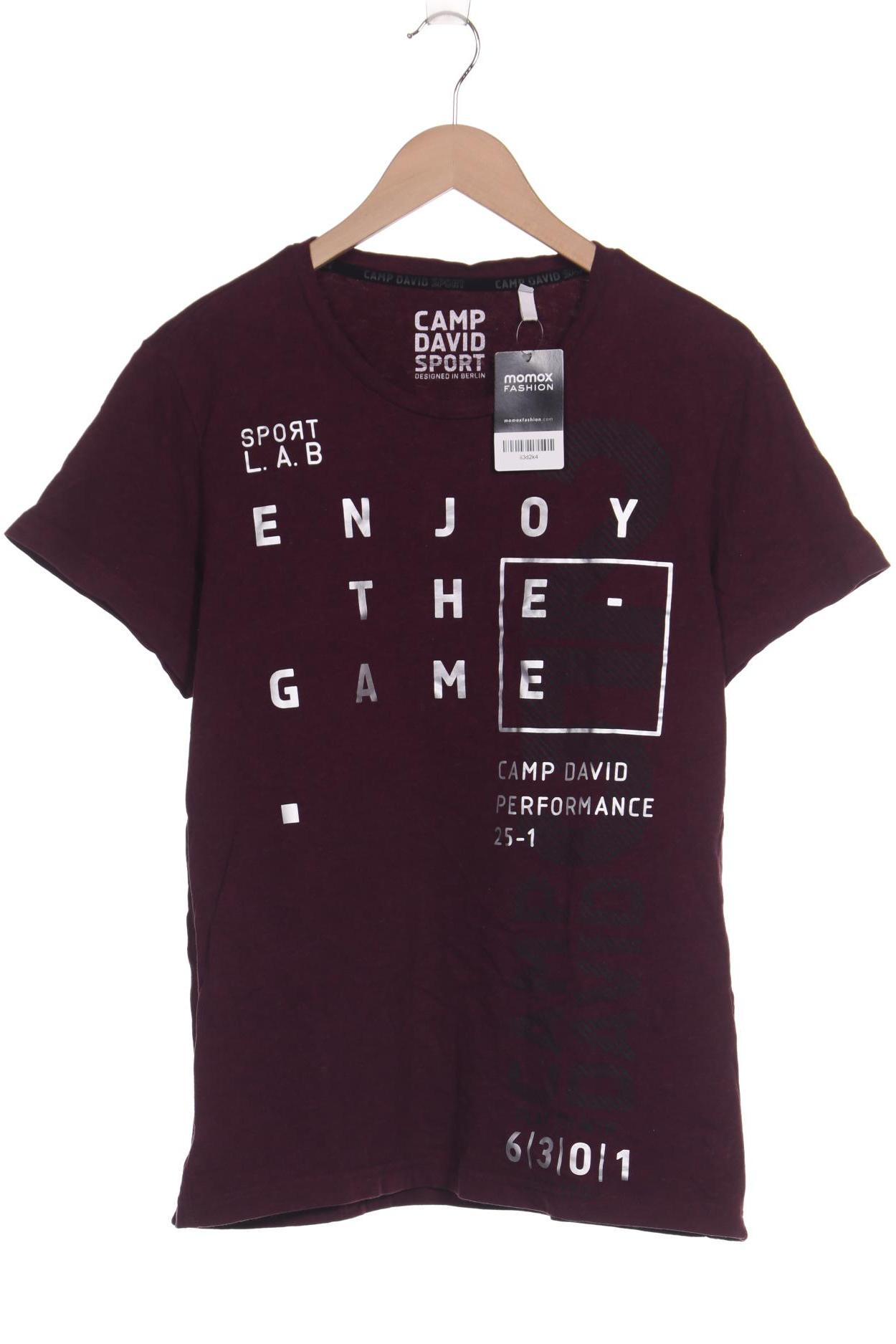 

Camp David Herren T-Shirt, bordeaux, Gr. 52
