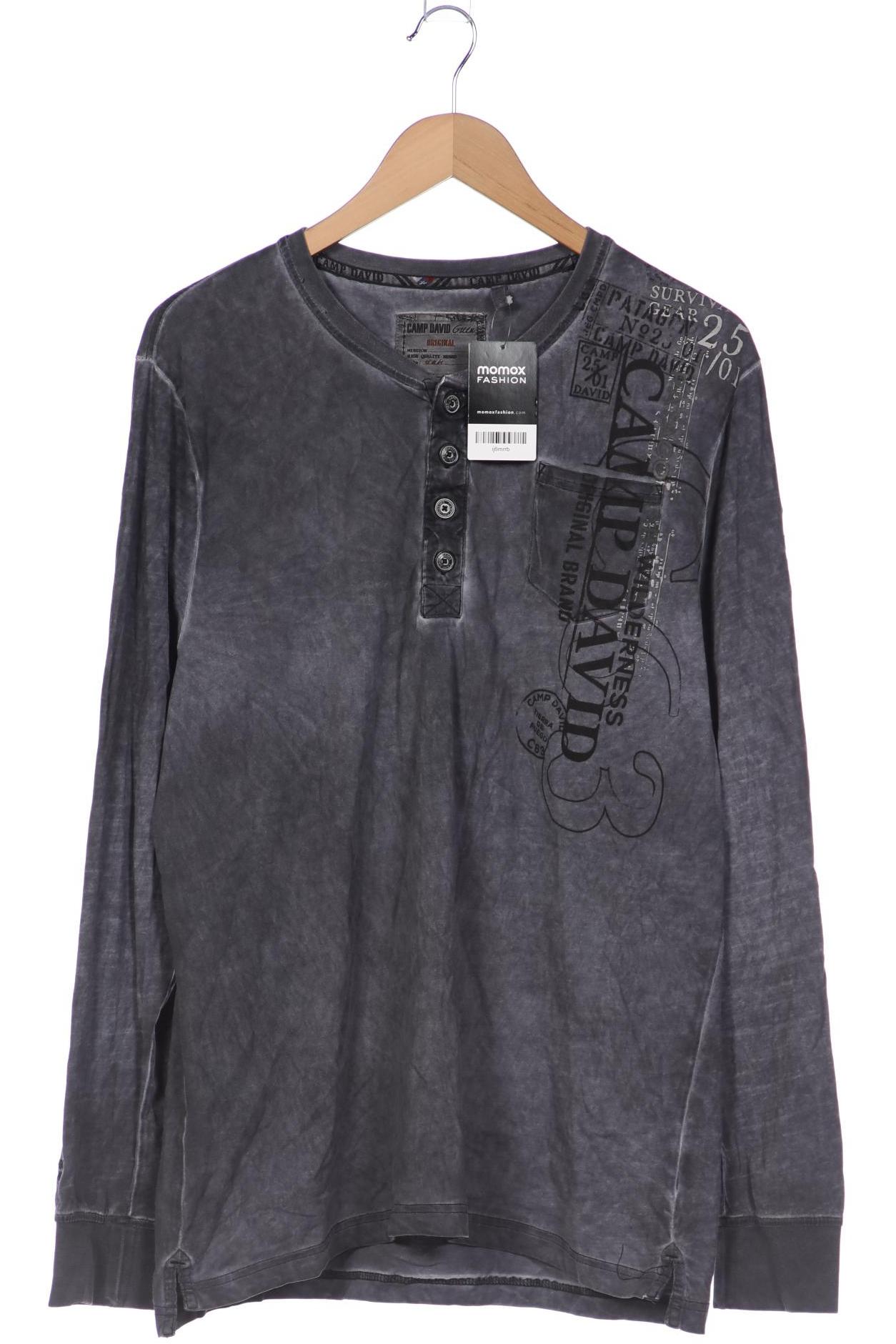 

Camp David Herren Langarmshirt, grau, Gr. 54