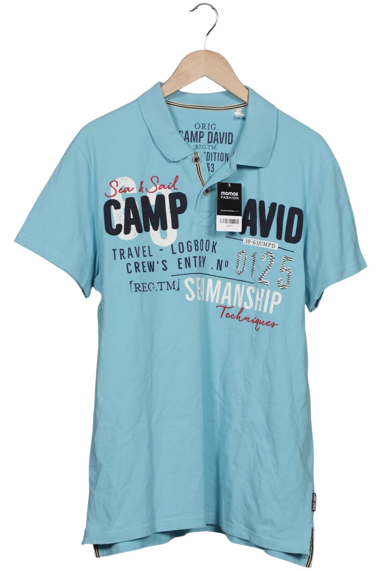 

Camp David Herren Poloshirt, hellblau, Gr. 54